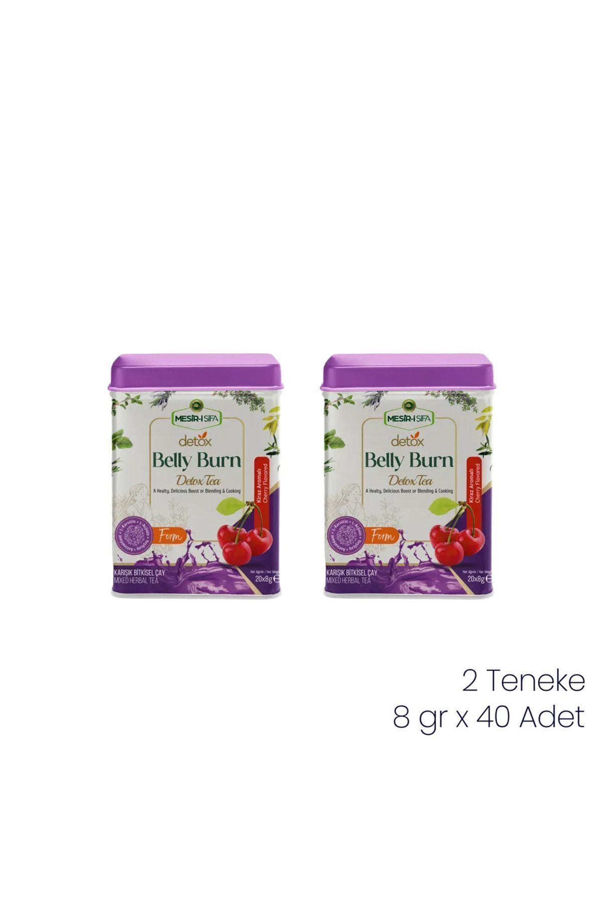 Mesirişifa Belly Burn Detox Çayı 8gr 20'li 2'li Kutu Detoks Tea