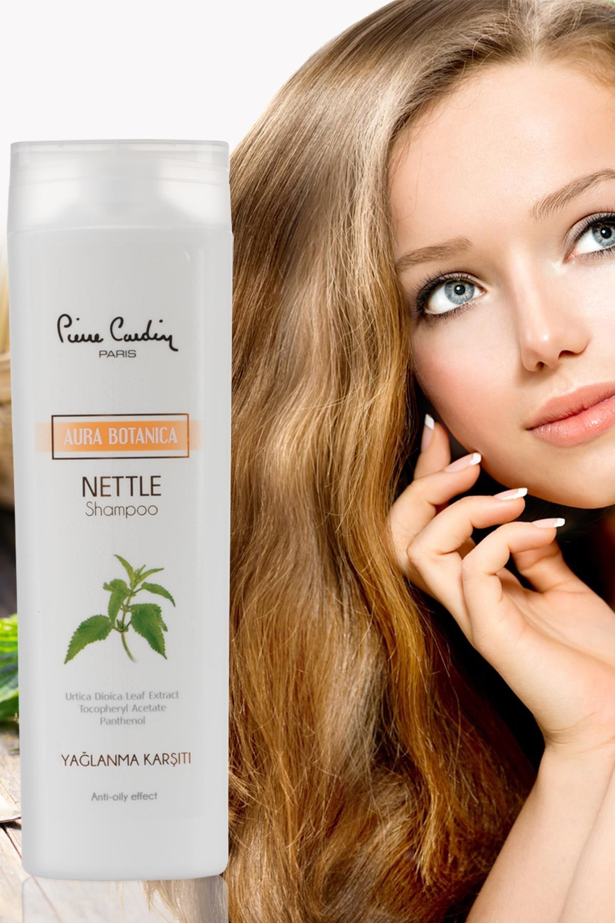 Pierre Cardin-Aura Botanica Nettle Extract Shampoo 360 ml 4