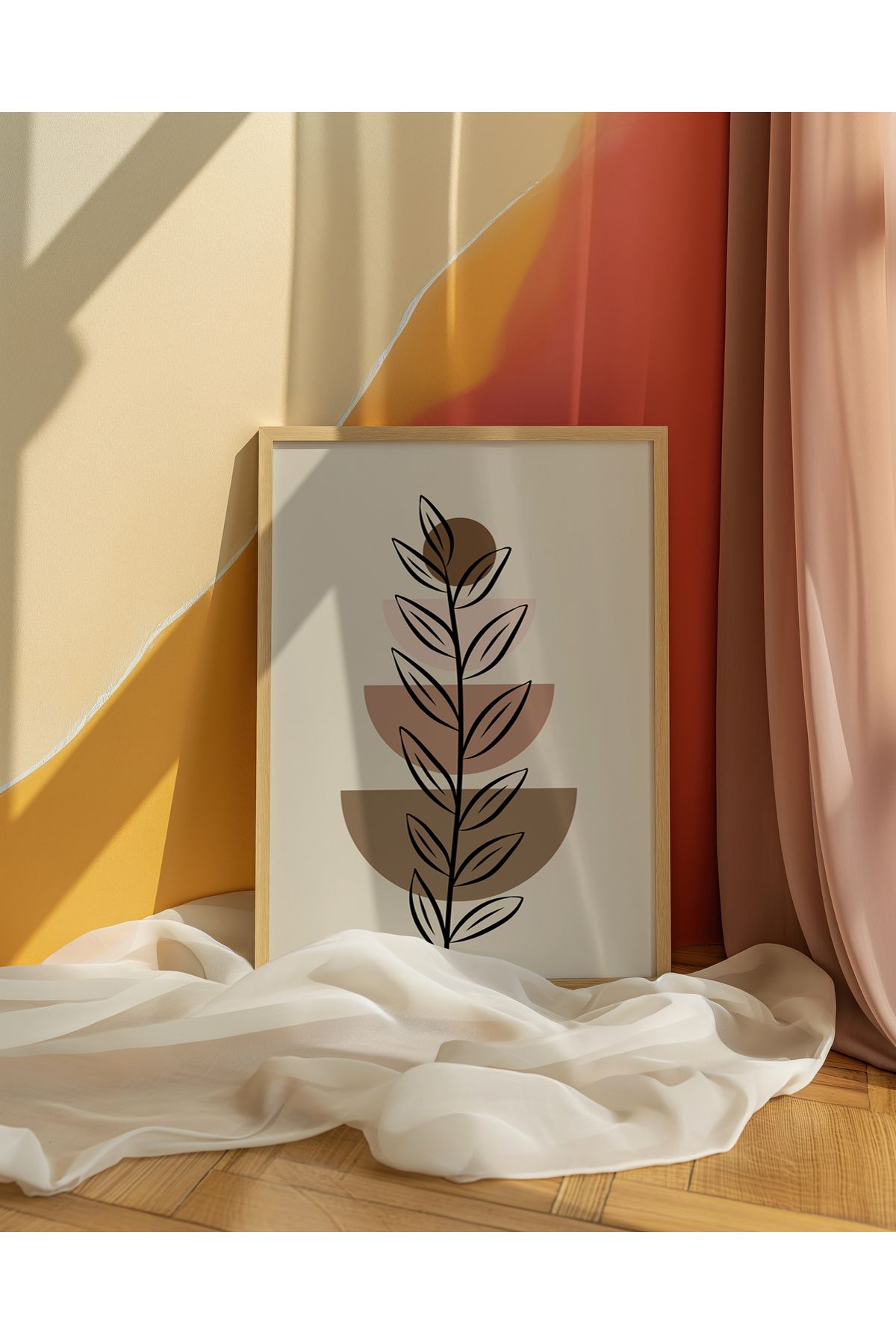 CANVASUM-Minimalist Line Art Boho Frameless Set of 3 Table 3