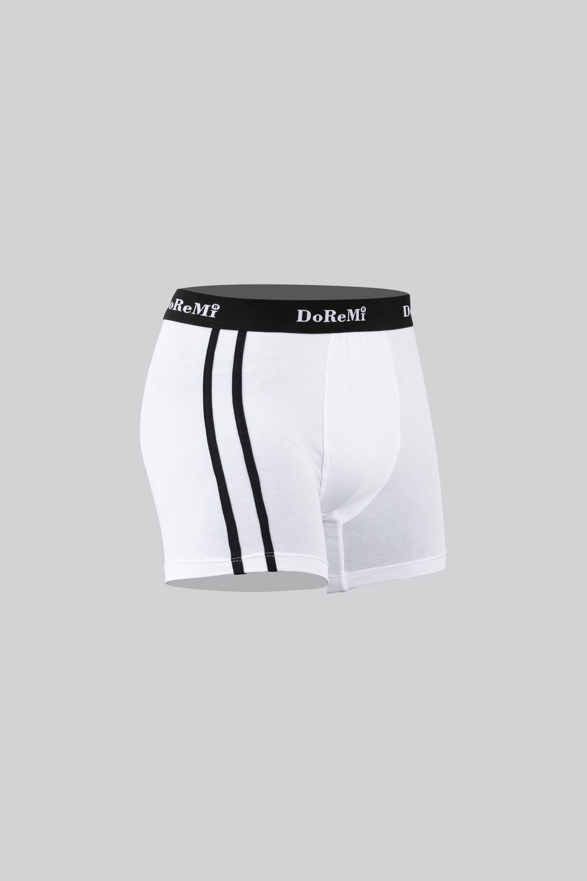 Doremi-Boxer Shorts - White - Plain 3