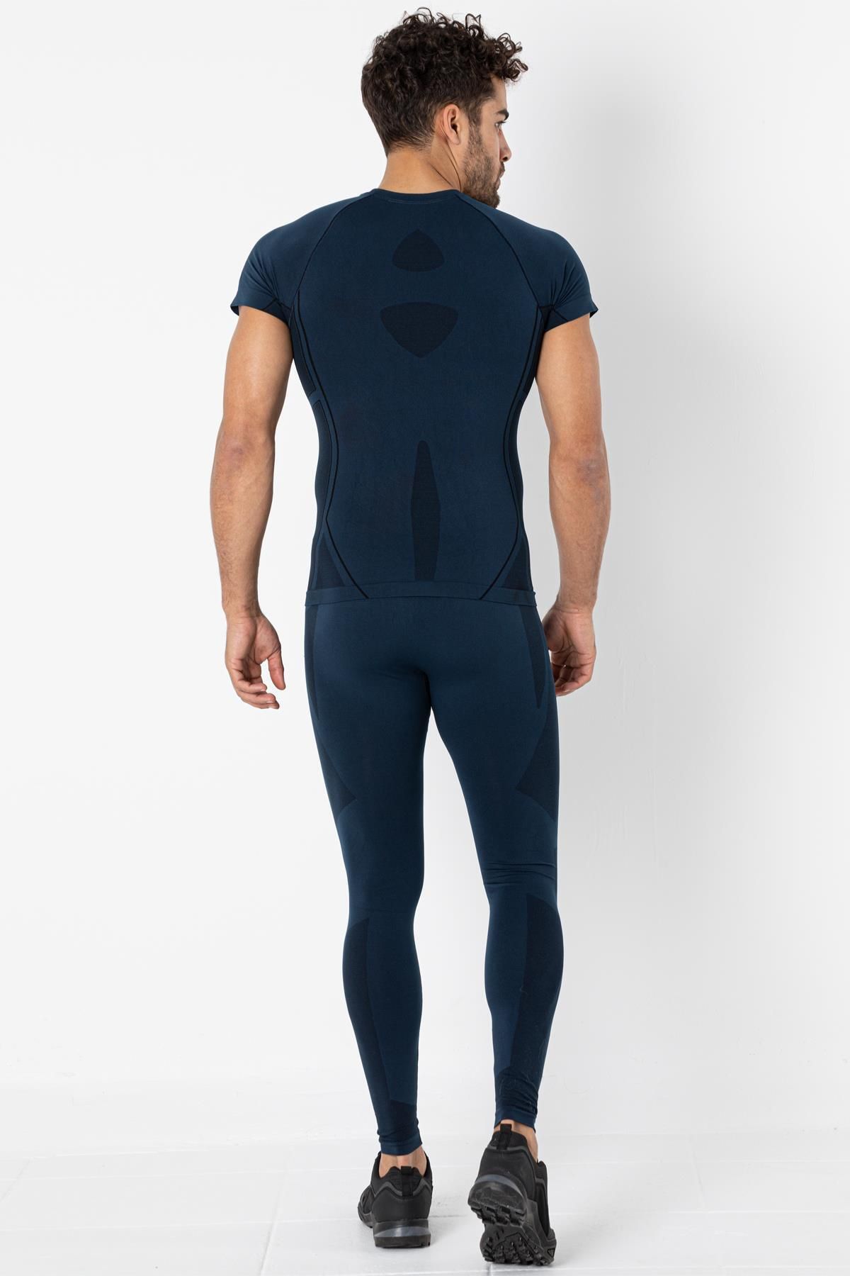 MioFit-Tricou sport cu mânecă scurtă fără cusături Cool Dry pentru bărbați 5