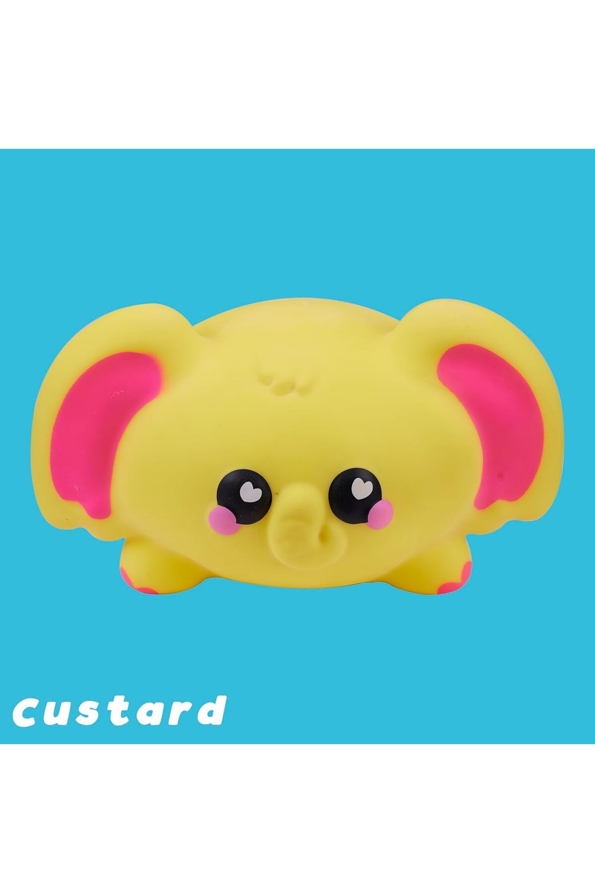 Smooshzees-Snugzees, Custard, Yellow Elephant, Collectable Characters, Supersoft, Cuddly and Squishy 6