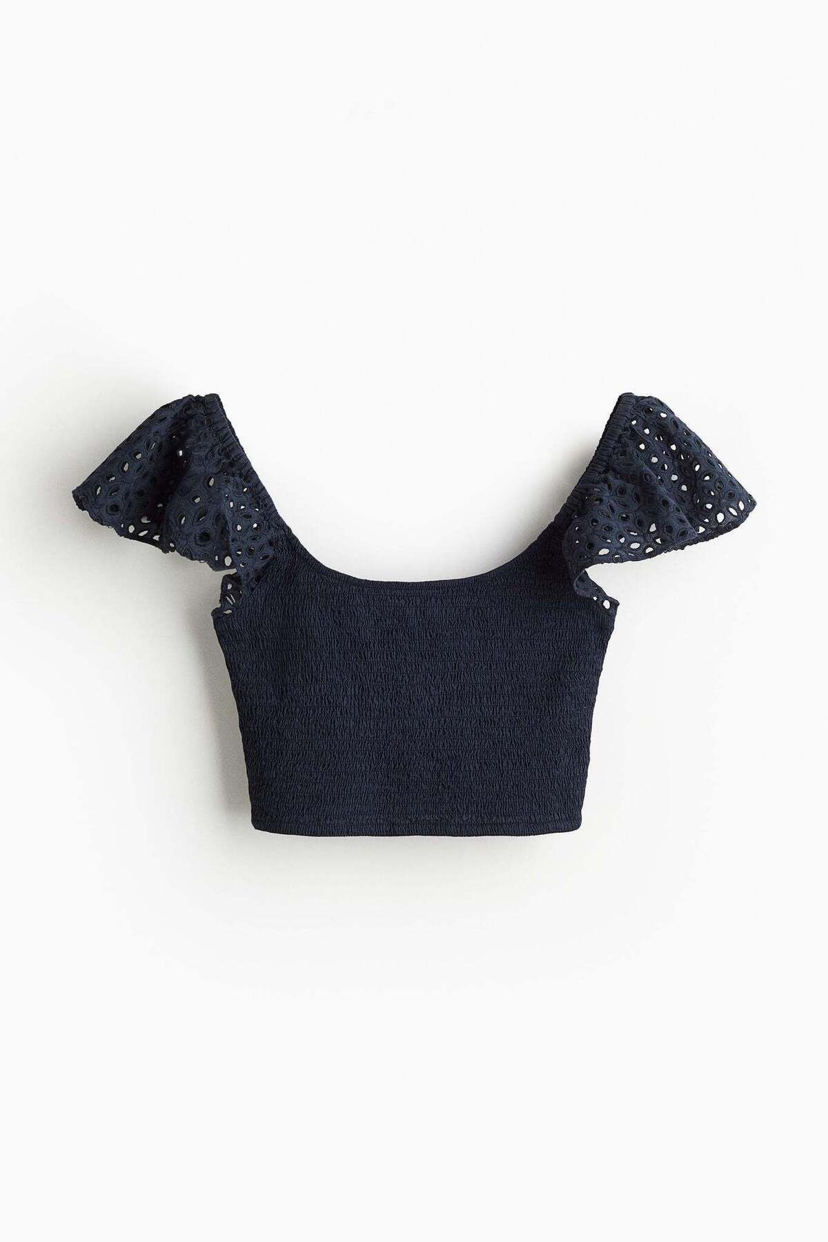 H&M-Smocked cropped top 5