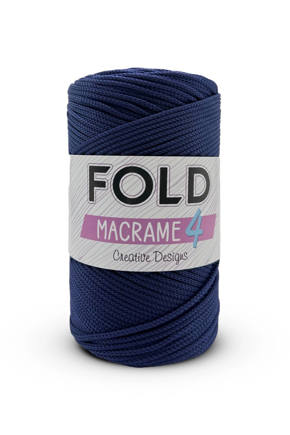 FOLD-غزل مكرامية رقم: 4 - 262 بوليستر، خيط 2 مم، 200 جرام 230 متر 1