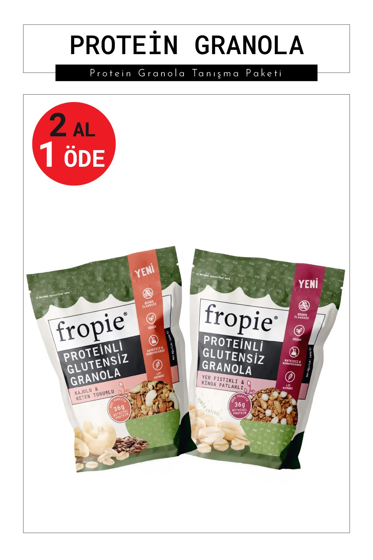 FROPİE Protein Granola Tanışma Paketi