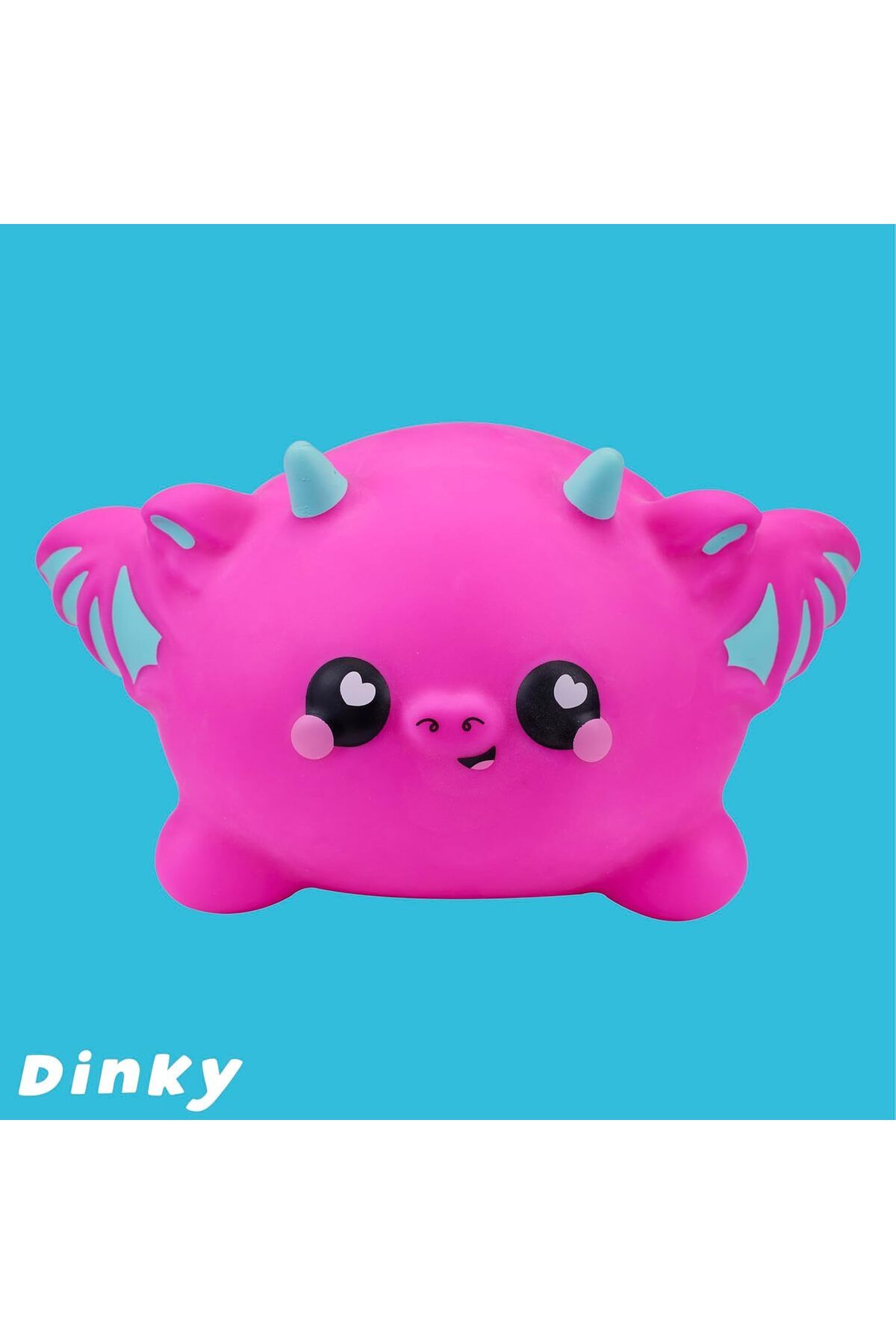 Smooshzees-Snugzees, Dinky, Pink Dragon, Collectable Characters, Supersoft, Cuddly and Squishy 6