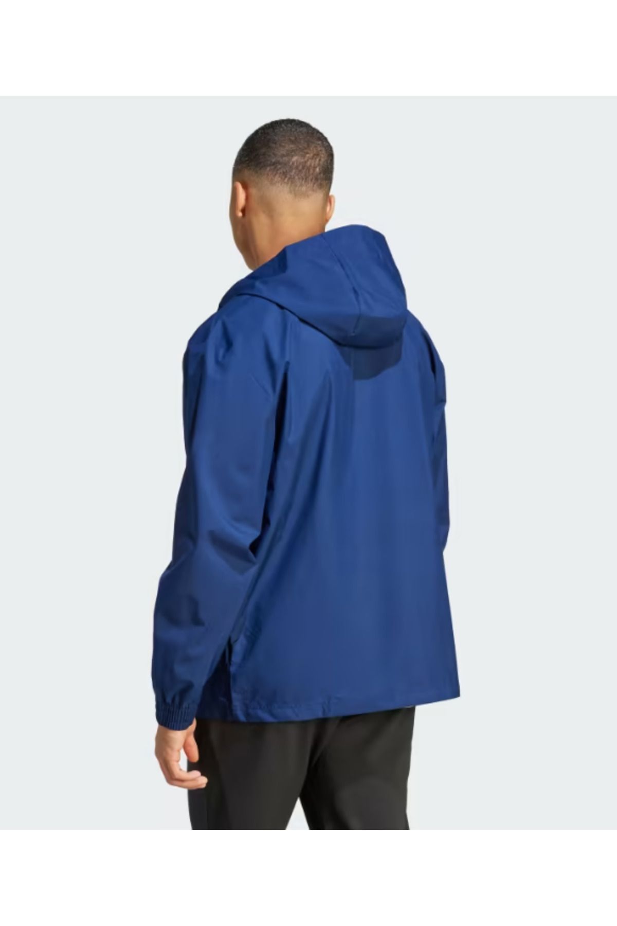 adidas-Ent22 Aw Jkt Men's Football Blue Training Raincoat Ik4011 2