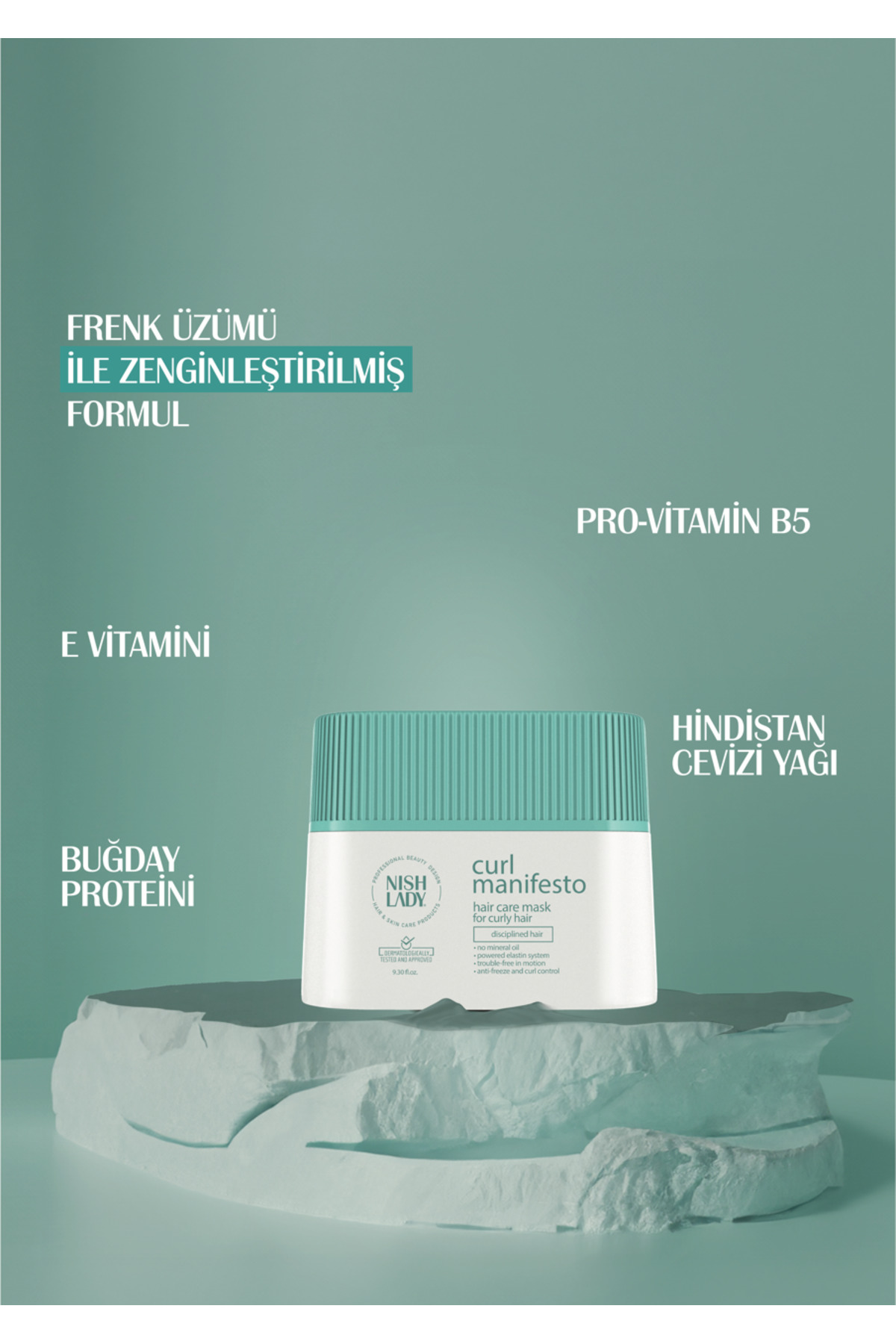 Curl Manifesto Kıvırcık ve Dalgalı Saçlara Özel Kolay Tarama Sağlayan Nemlendirici Yumuşatıcı Maske — 8682035089339 — تصویر 4 از 6