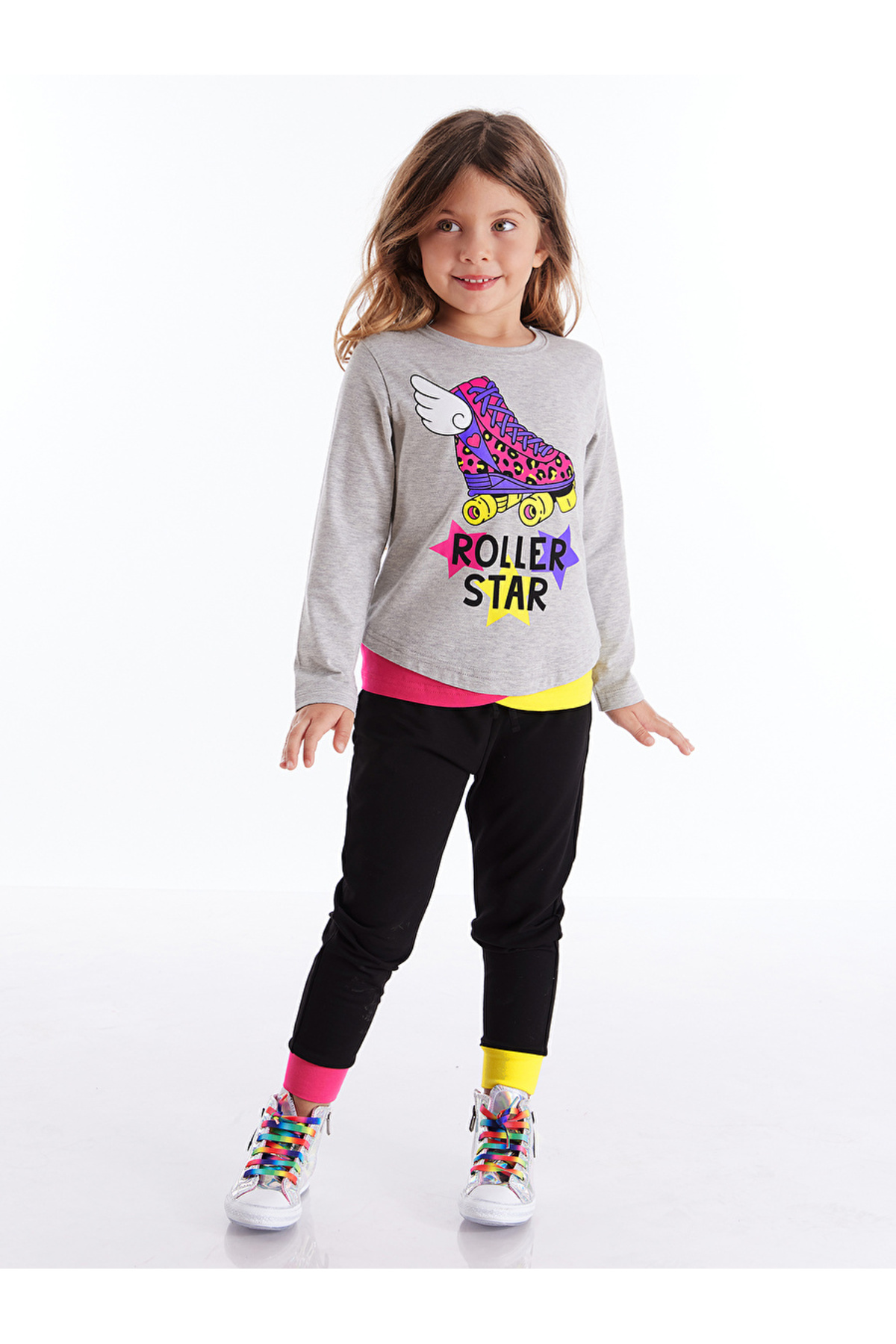 Roller Star Girl T-shirt Trousers Set Size: 9 Years