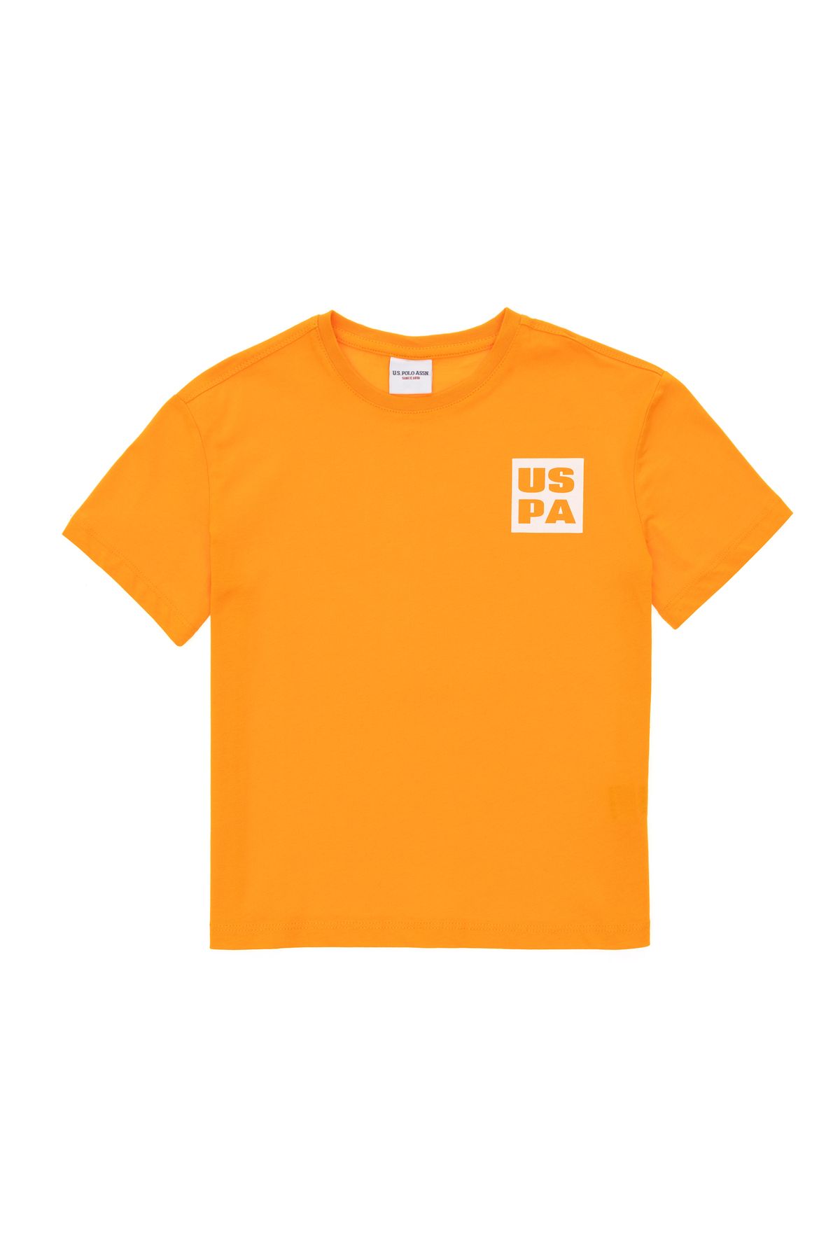 U.S. Polo Assn.-Boy's Orange Basic Crew Neck T-Shirt 50295447 -Vr051 1