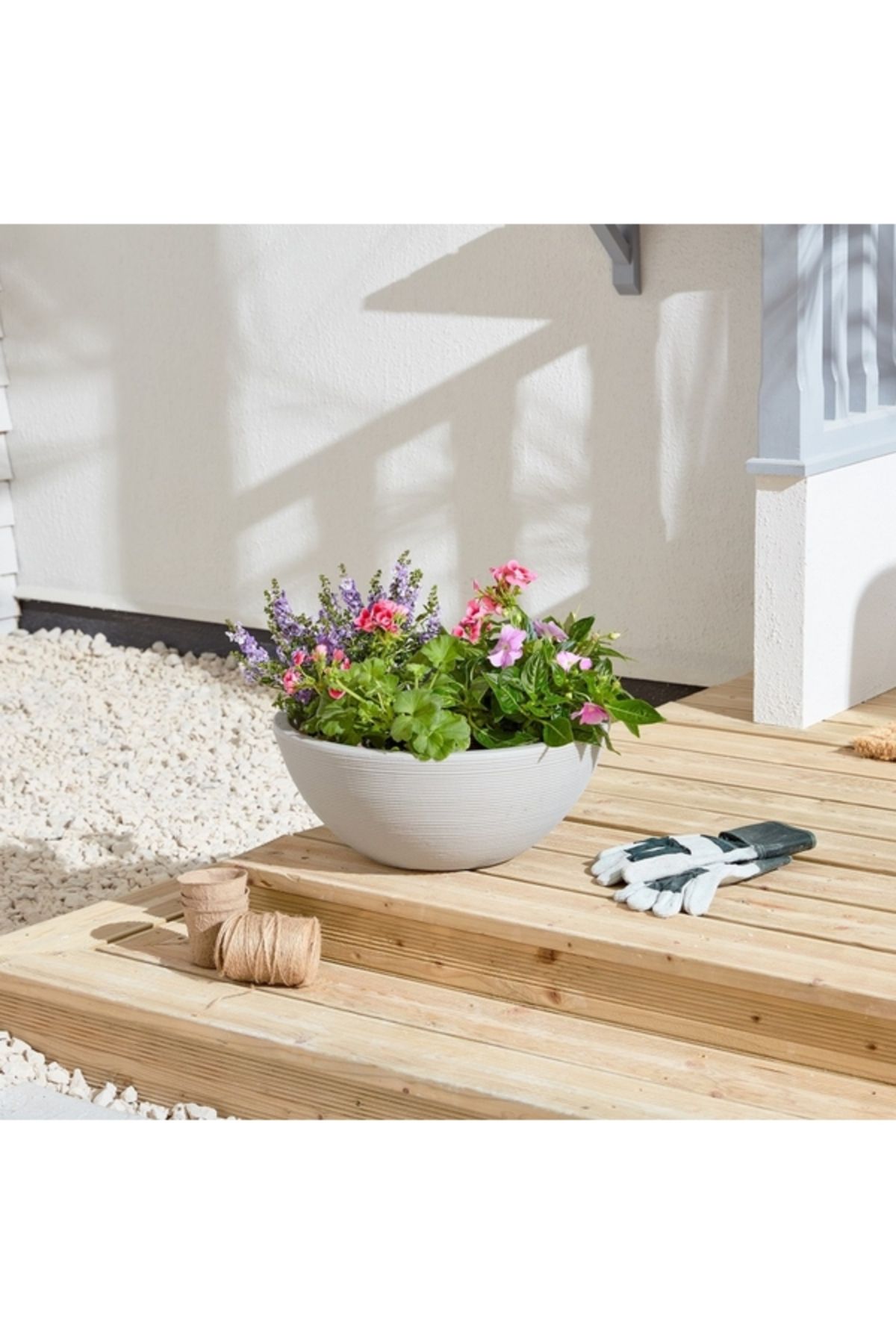 Strata-Weather Resistant Elegant Small Valencia Planter GN584-STN 2