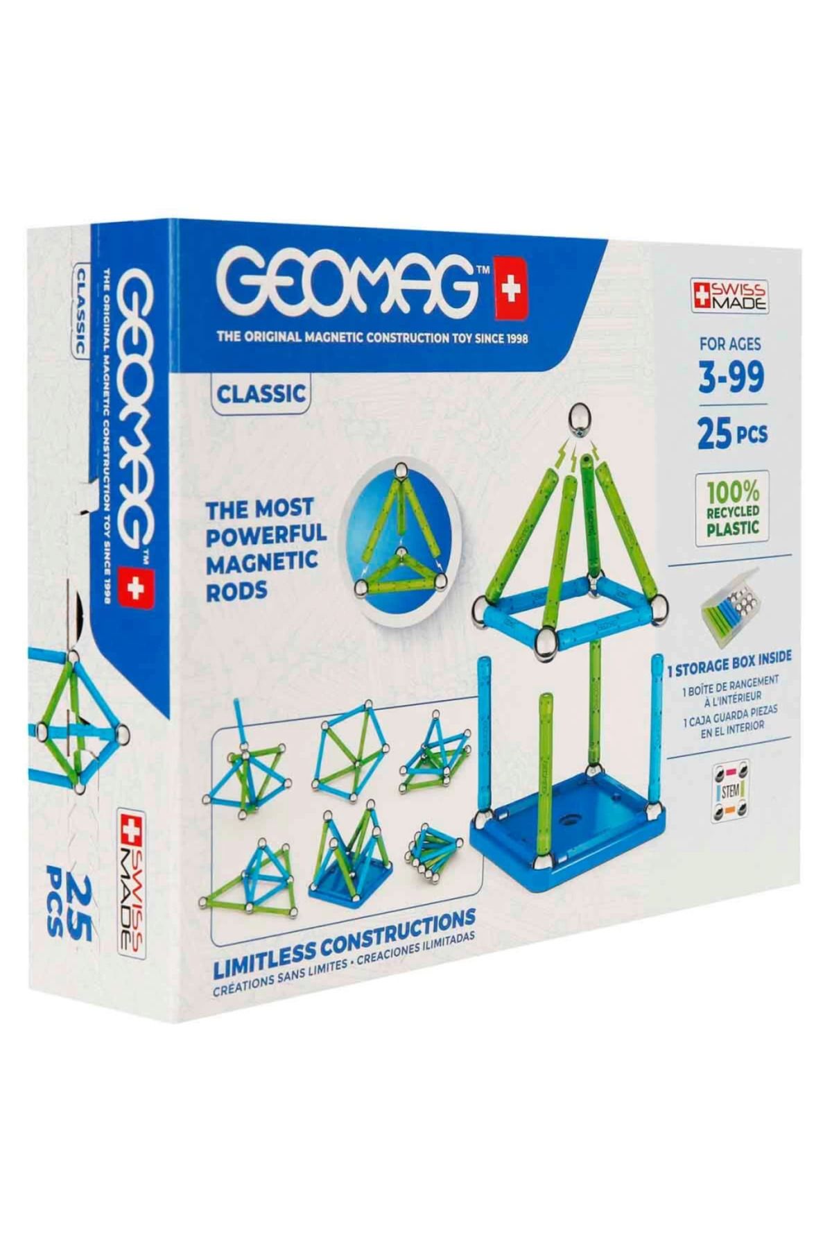 gcaksesuar Nessiworld Geomag Classic Manyetik Zeka Oyunu 25 Parça S02000275