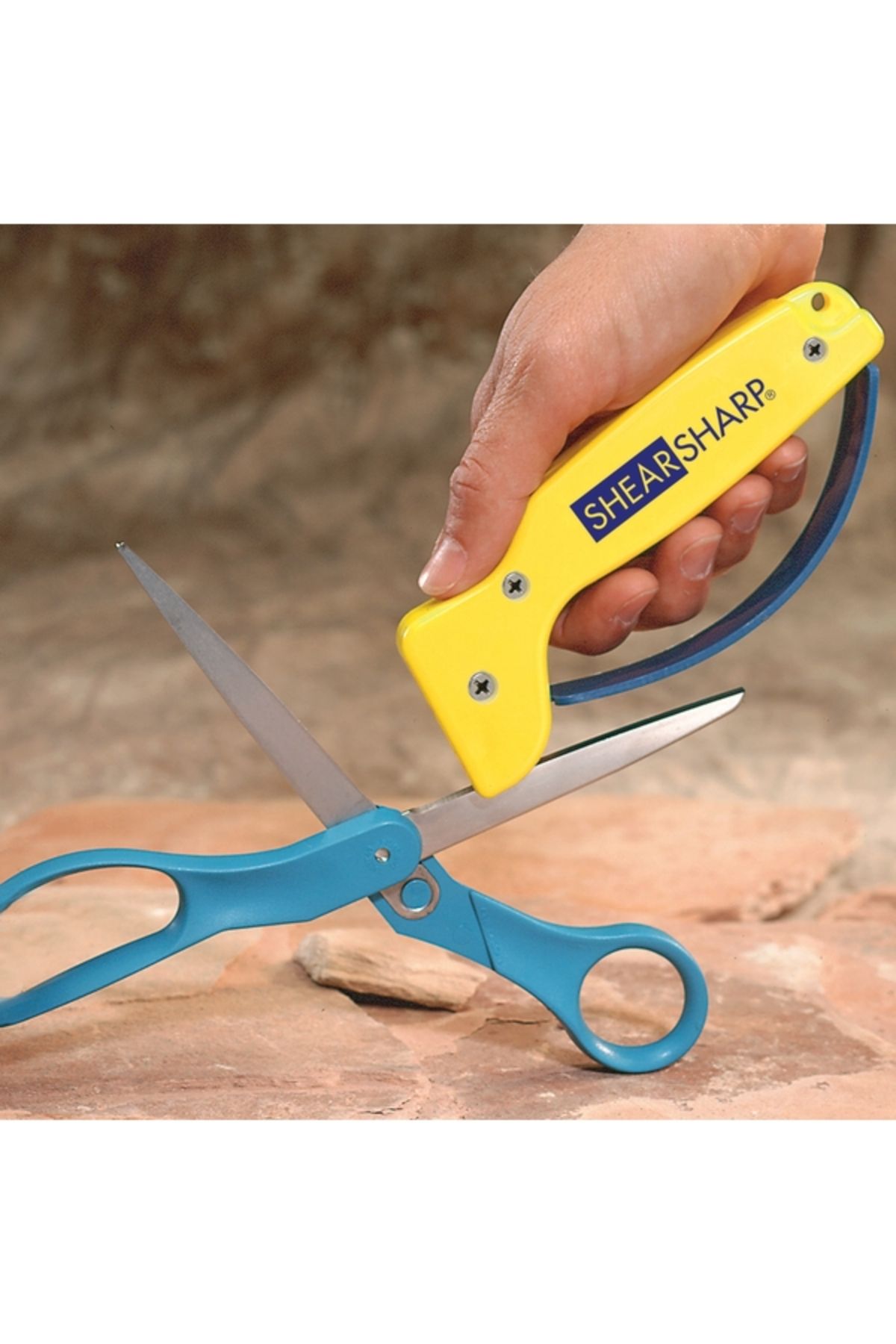 Accusharp-Scissors Sharpener with Ergonomic Handle and Finger Guard 4