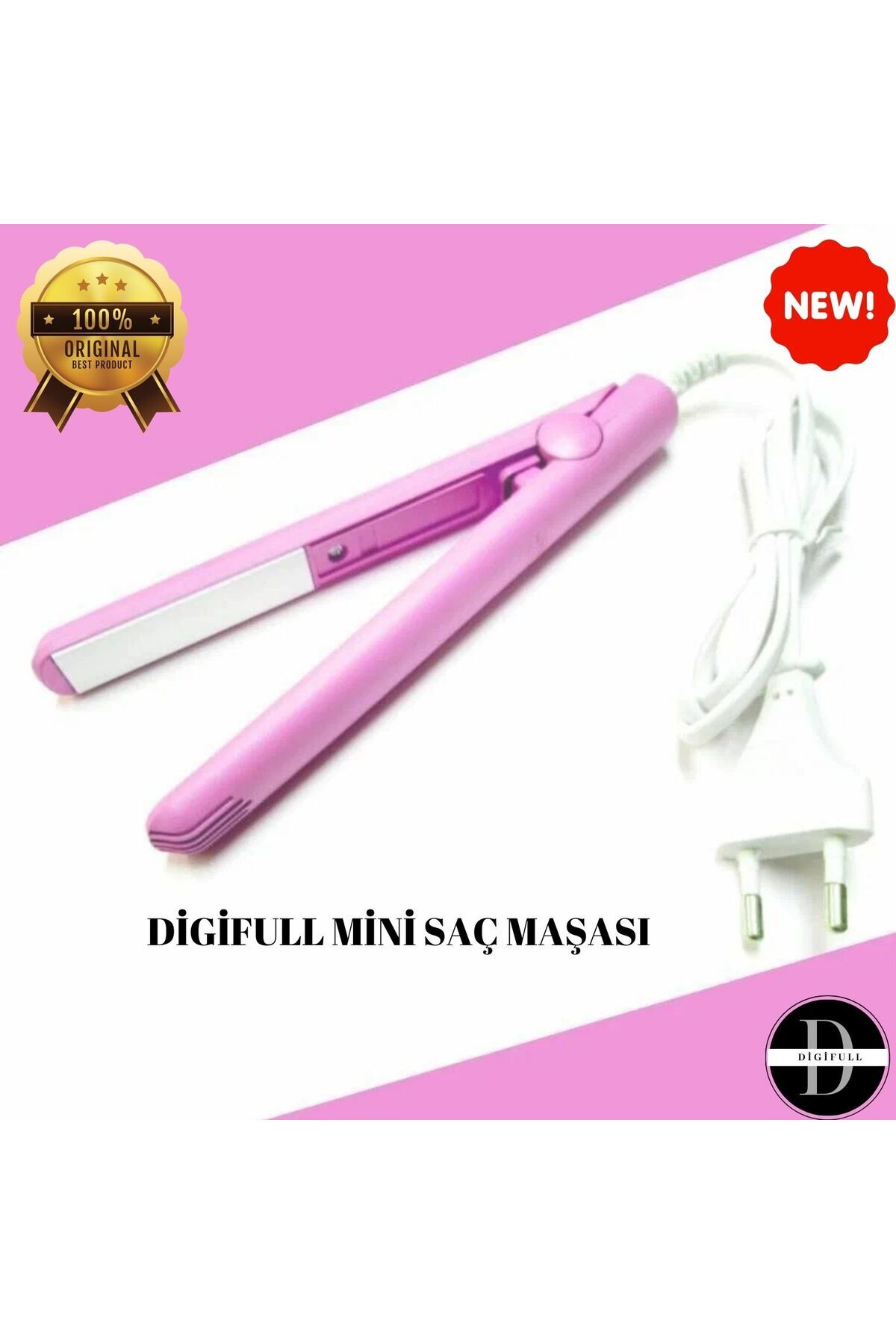 DİGİFULL Seyahat Tipi Mini Saç Maşası Bukle Yapıcı Seramik Plaka DG-MAŞA02