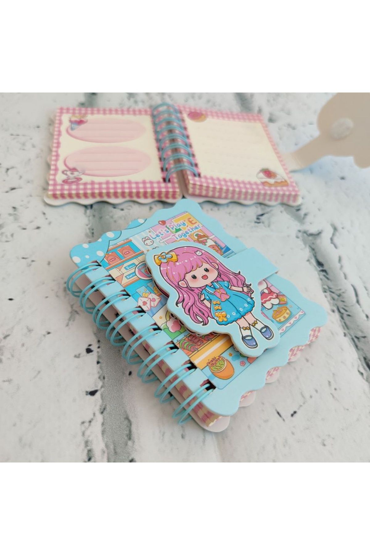 senacacollection-A7 Velcro Anime Concept Notebook Notepad Lined Notebook 80 Sheets 1Pcs 3