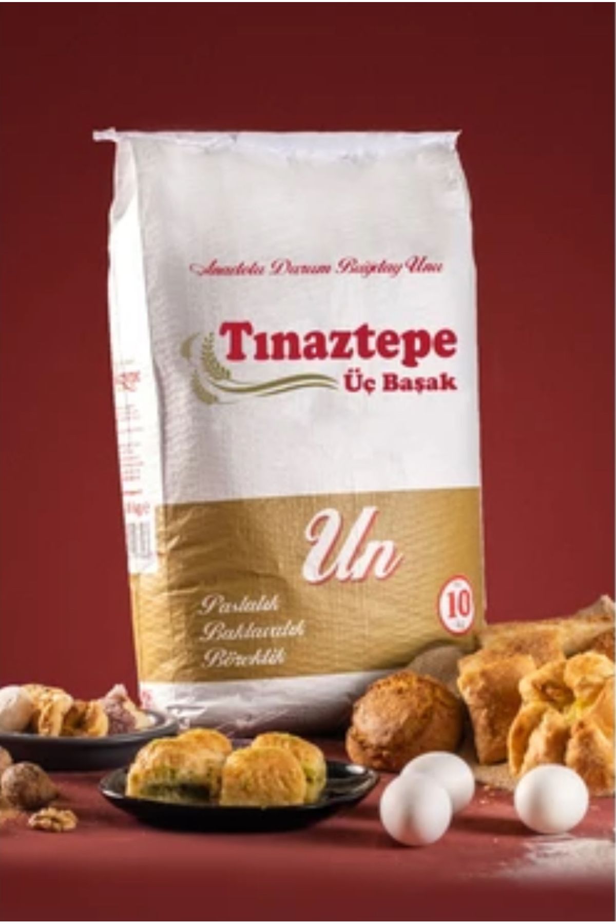 TINAZTEPE UN Tınaztepe Üç Başak 10 Kg Un Özel Amaçlı Pastalık Böreklik Baklavalık