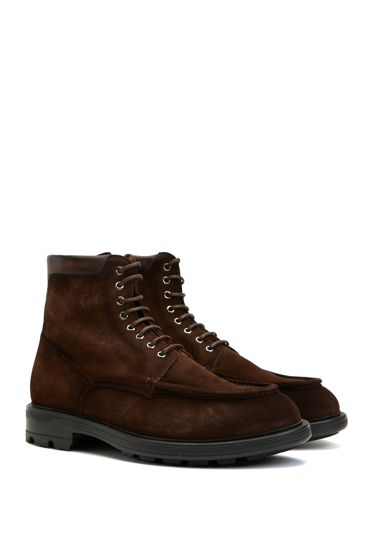 Magnanni-Brown Men's Leather Boots Size: 43.5 2