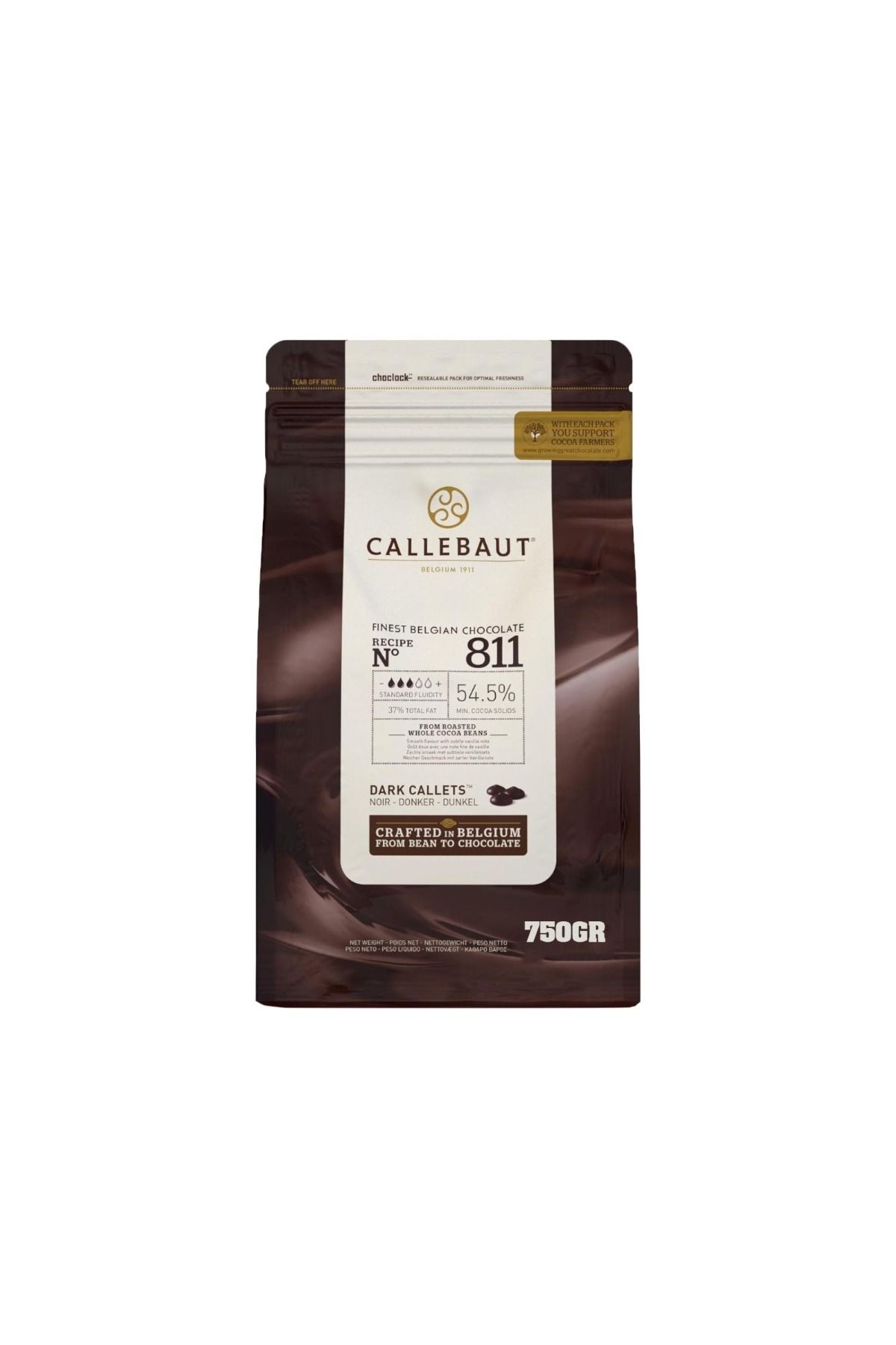 Callebaut Bitter Damla Çikolata 811 750gr Dökme