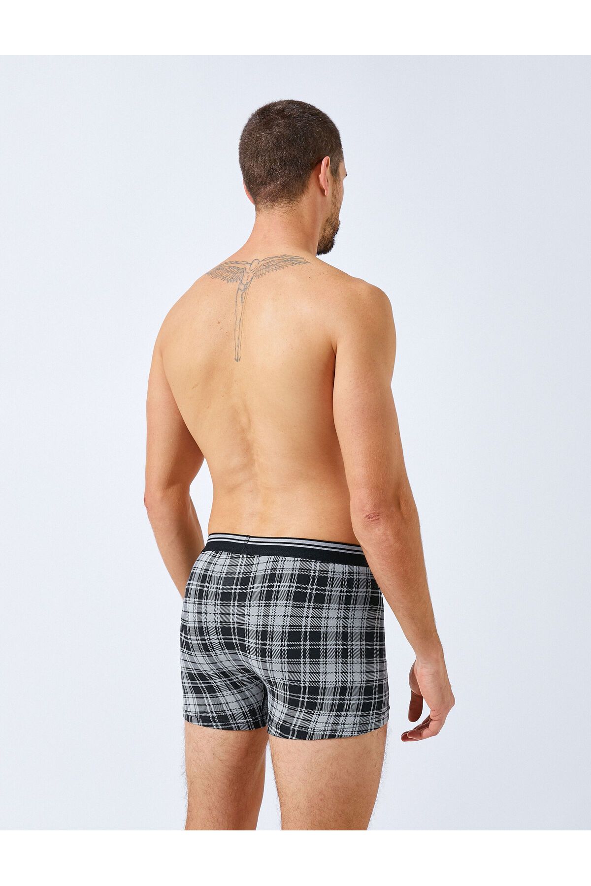 Koton-Plaid Patterned 3-piece Boxer Set - Multi Color 4