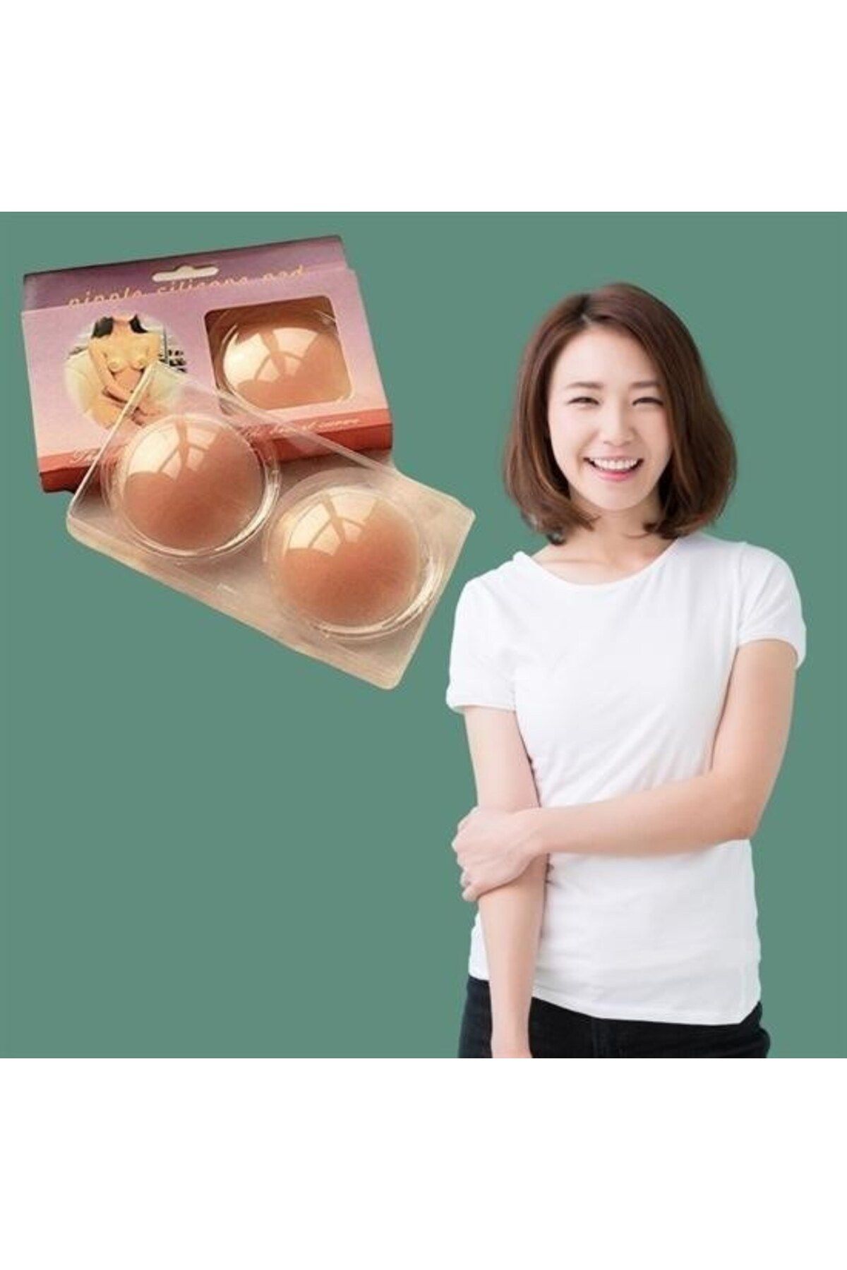 Buffer ® Silikon Göğüs Ucu Kapatıcı Gizleyici Bant Aparat Nipple Pad