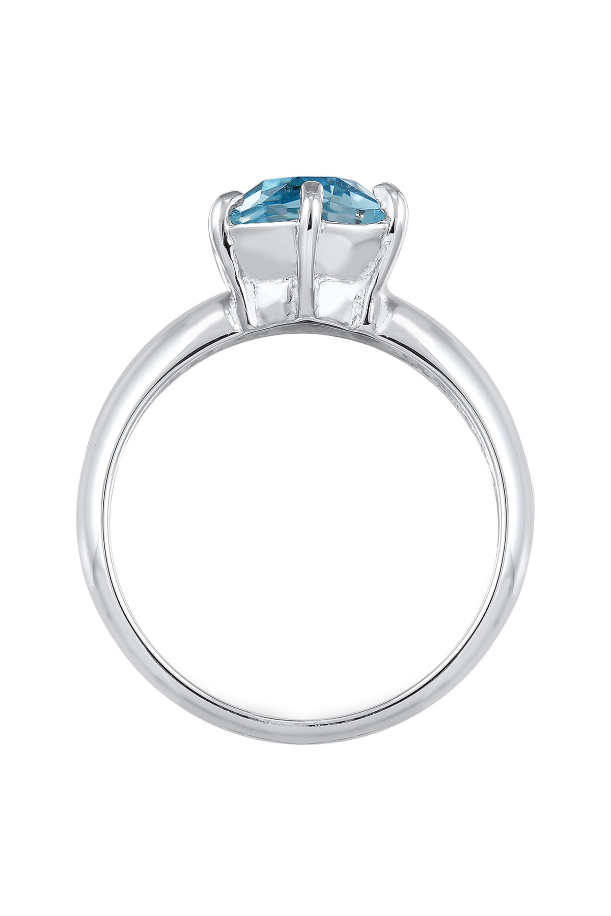ELLI-Inel solitaire de damă cu cristal din argint 925 3