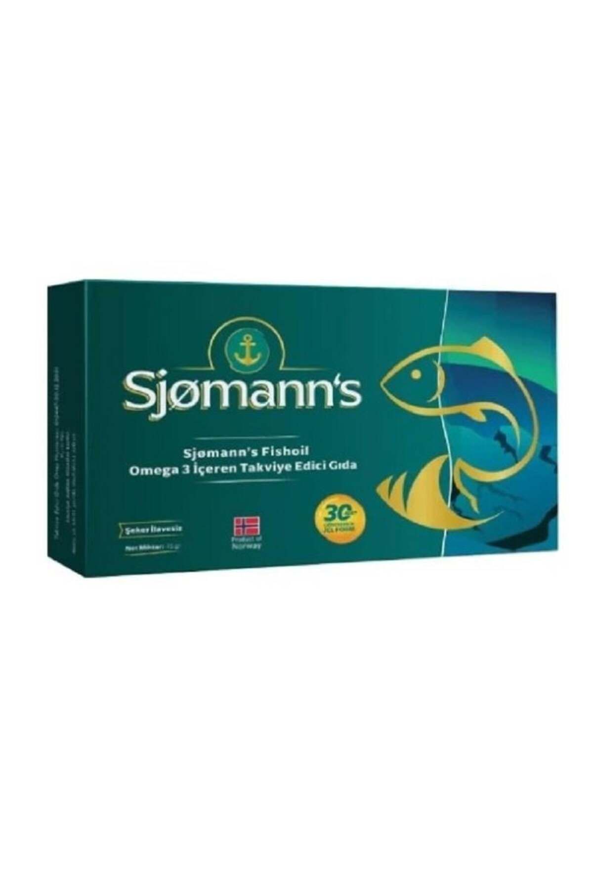 Sjomann's Fishoil Omega-3 Çiğnenebilir Jel 30 Tablet