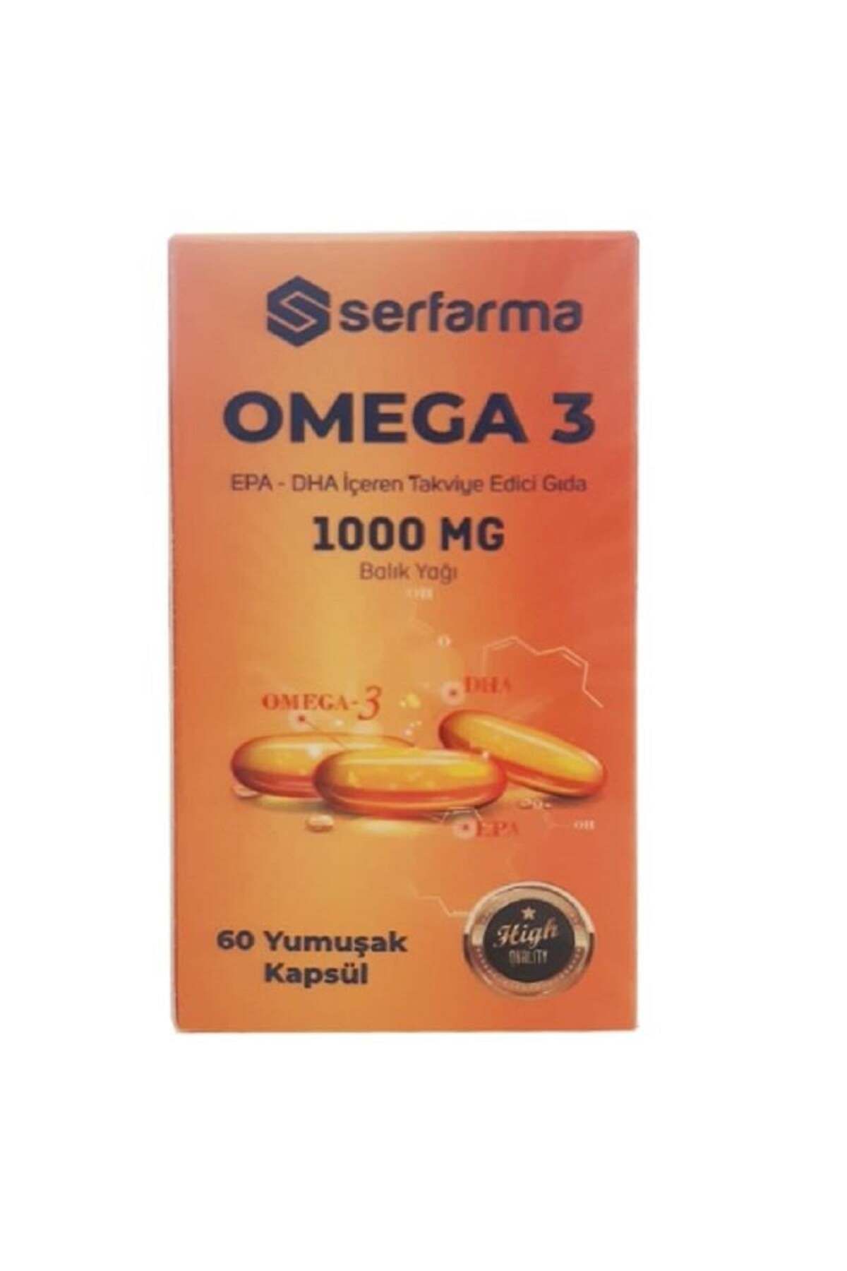 Serfarma Omega 3 Epa Dha 1000 Mg Yumuşak Kapsül 60'lı