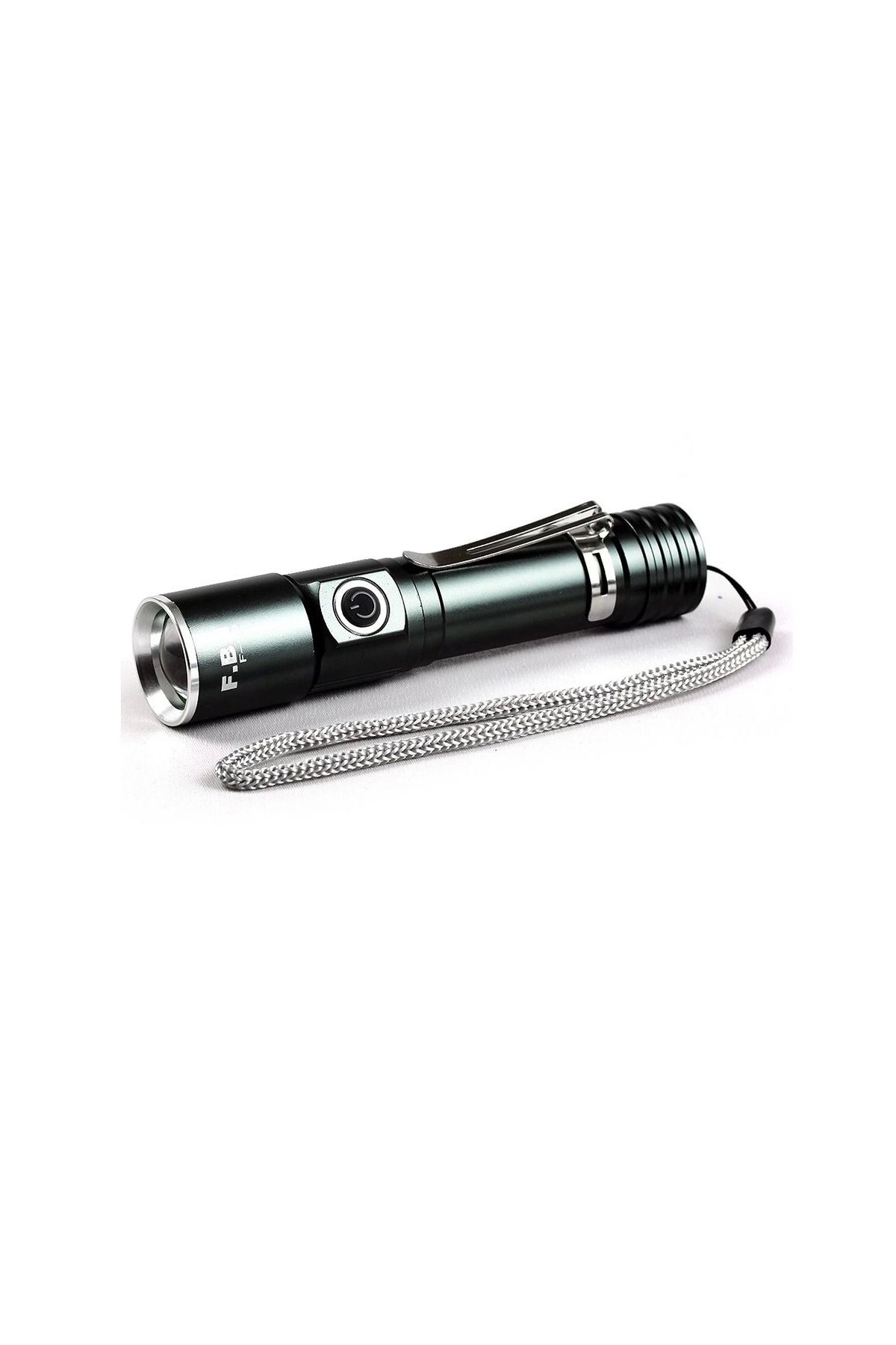 mycarmella F-90 Aluminyum Kaplama Mıknatıslı Şarjlı El Feneri - VHT7813-8548