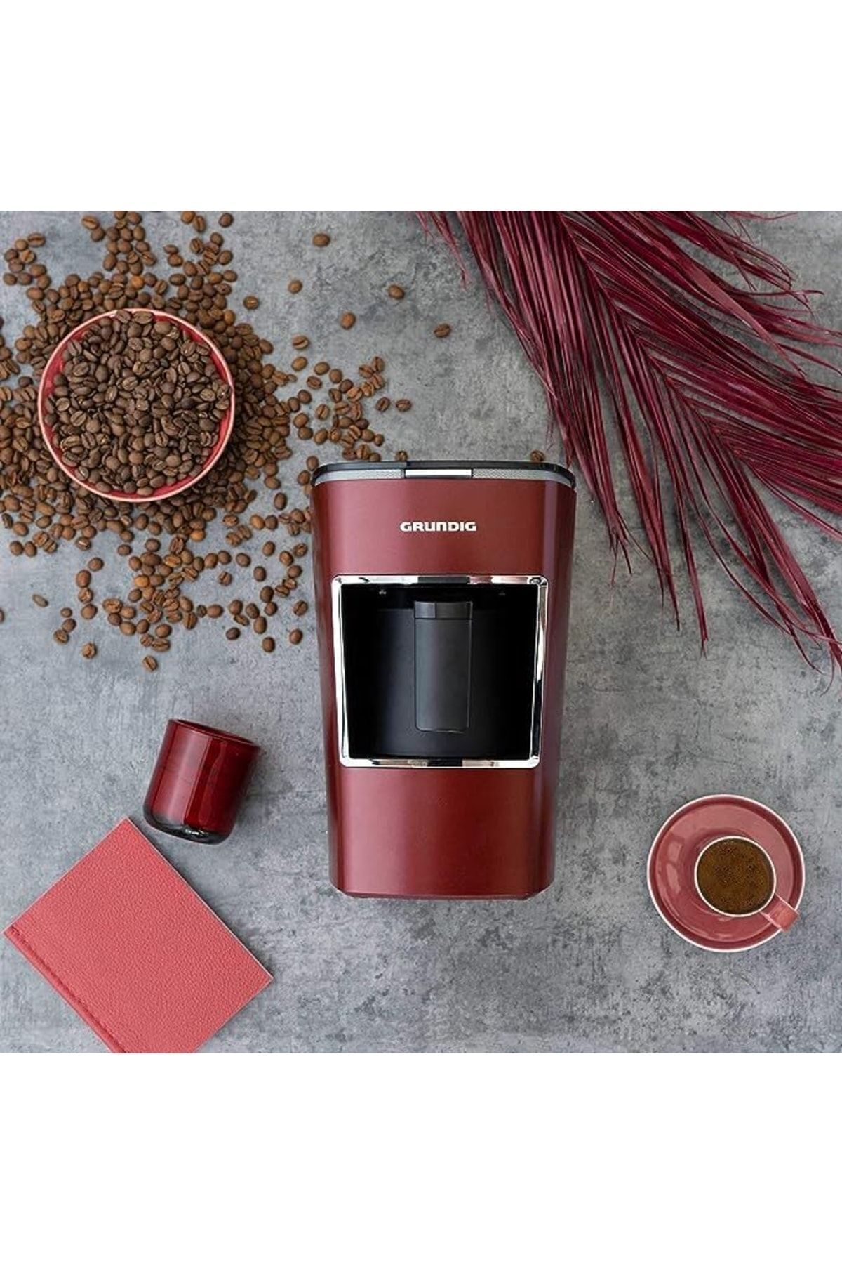 Grundig Tkm Tcm 7610 R Red Brown Kahve Makinesi