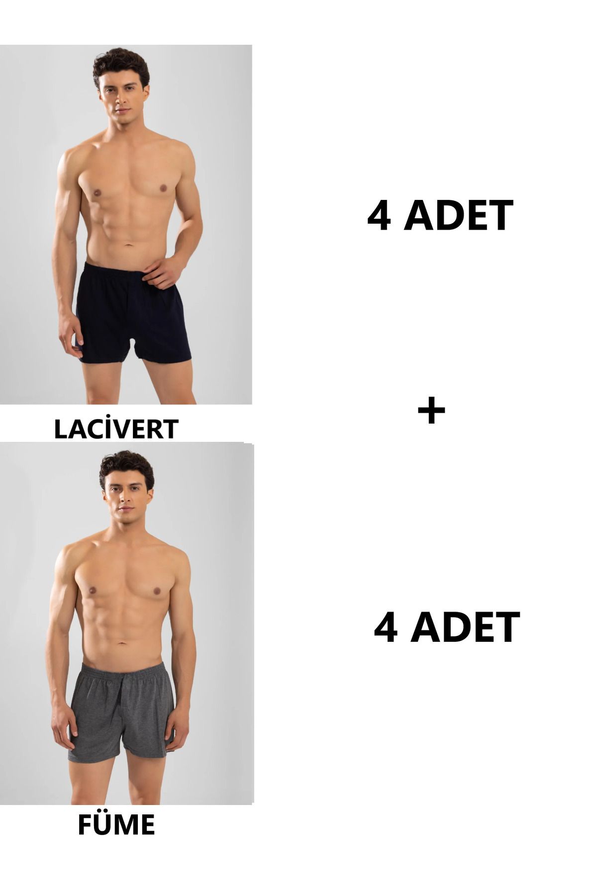 SİERNA 8'li Erkek Penye Havlu Bel Boxer srn-002315