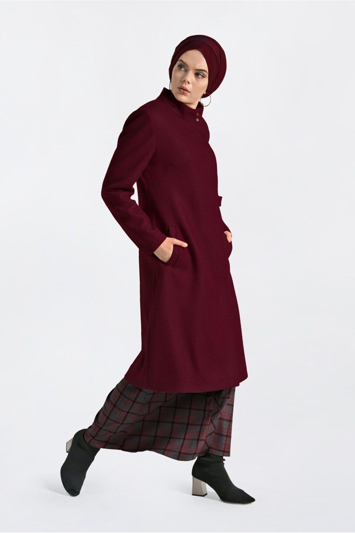 مانتو CACHET دکمه مخفی 9813 Alvina