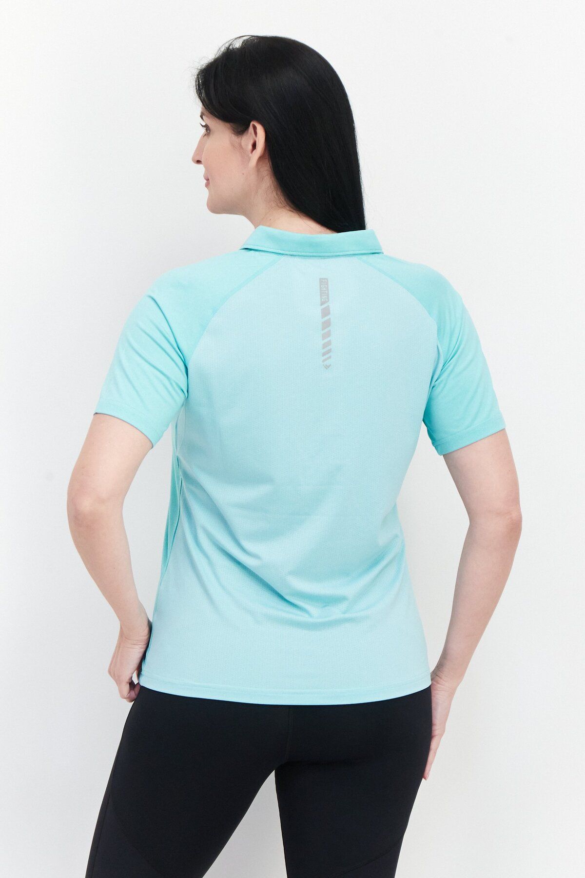 EVERLAST-Women Sportswear Fit Training Polo Shirt, Turquoise 3