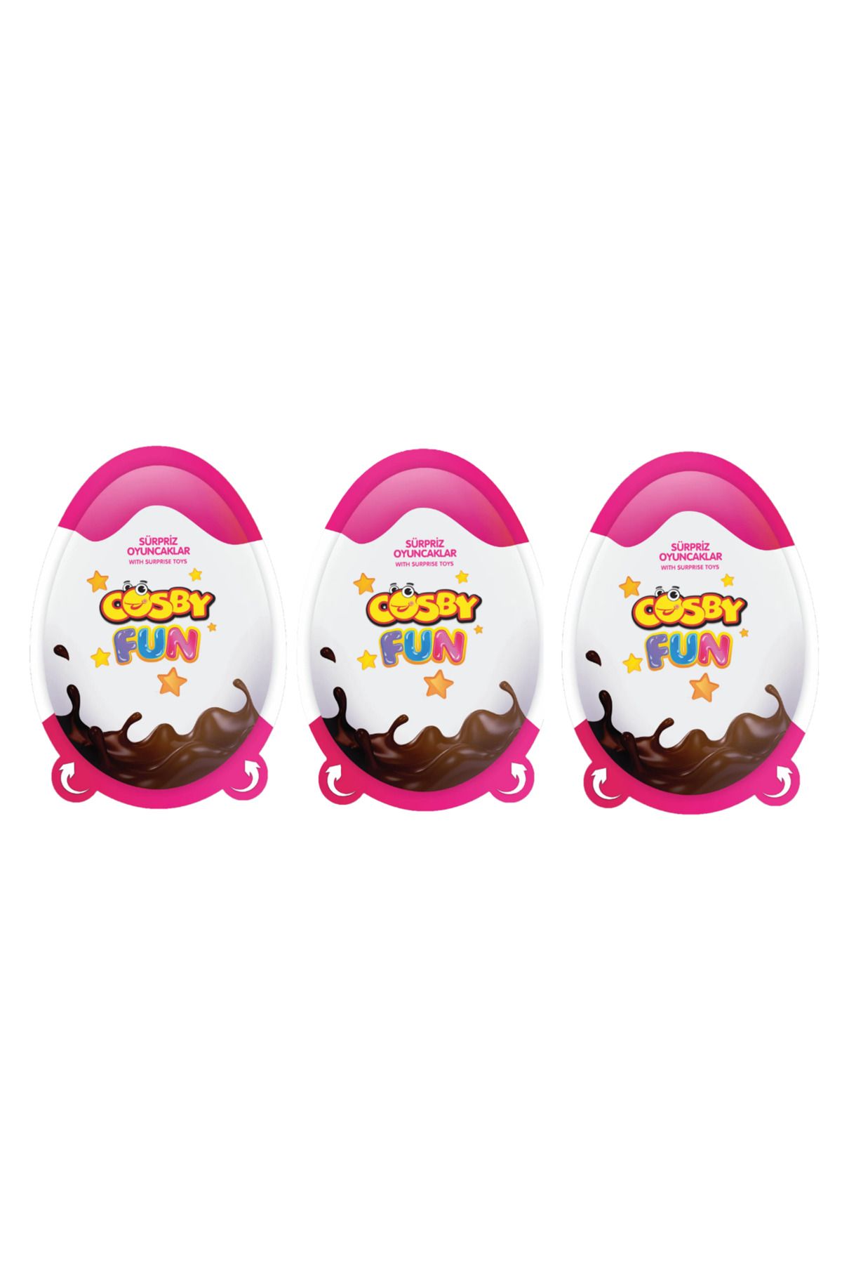 Cosby Kids Cosby Fun Sürpriz Yumurta 20 g (3 Adet) Pembe