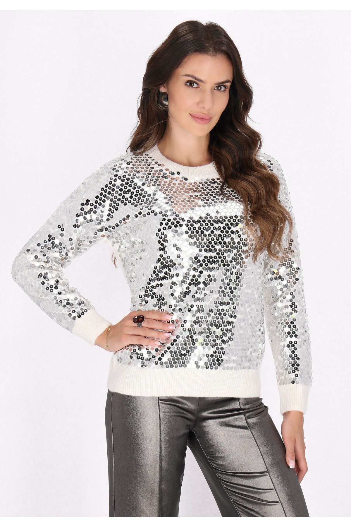 Faina-Sweater - White - Regular fit 3