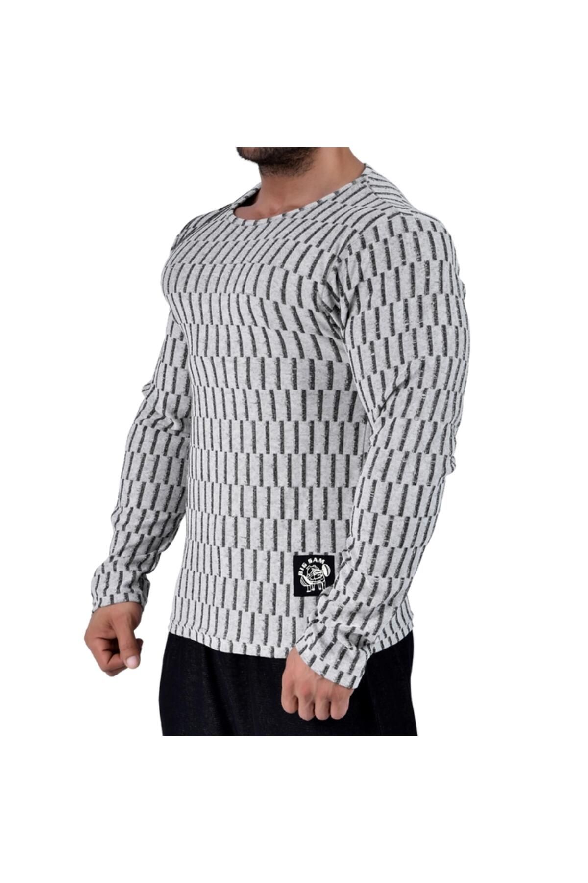 Big Sam-Natural Slim Fit Sweatshirt Big Sam 4636 2