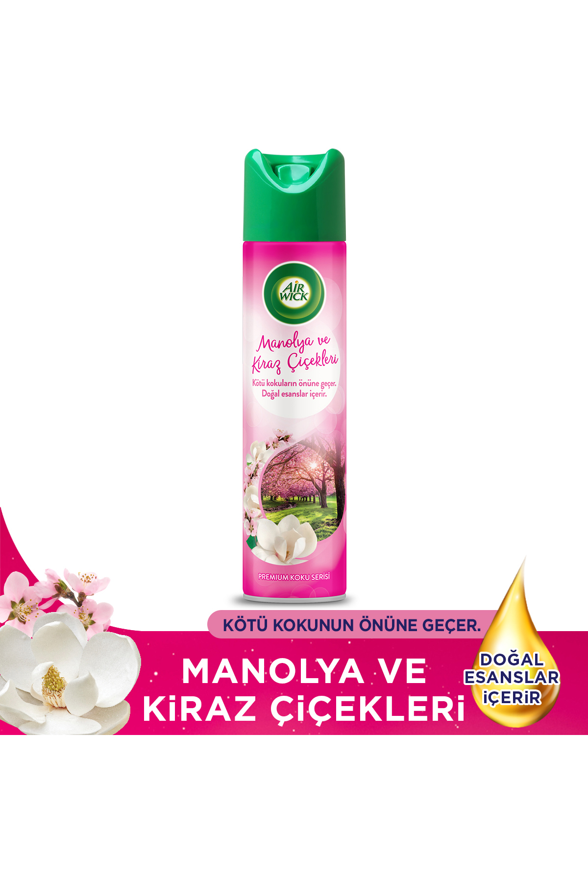 Air Wick Aerosol Manolya ve Kiraz Çiçeği 300 ml