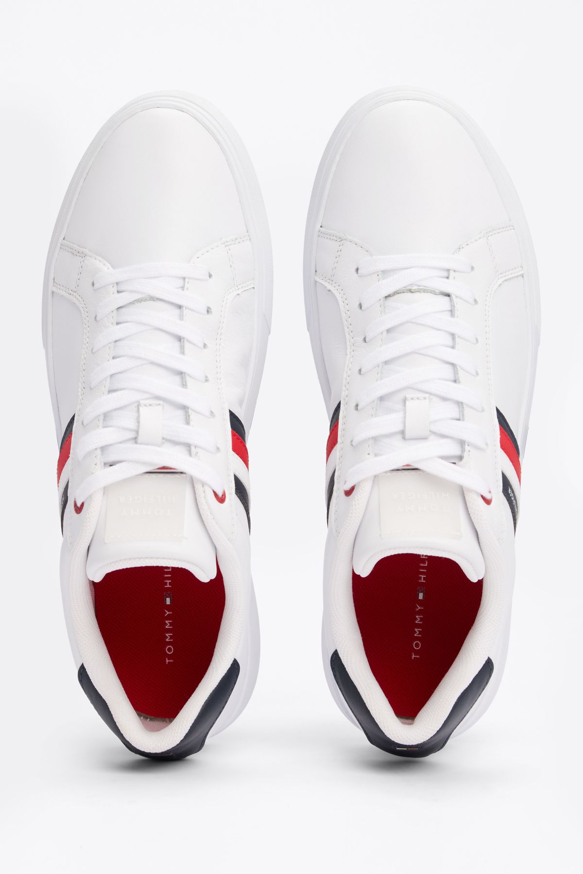 اسنیکر سفید مردانه فنجان چرمی Essenttial اورجینال Tommy Hilfiger