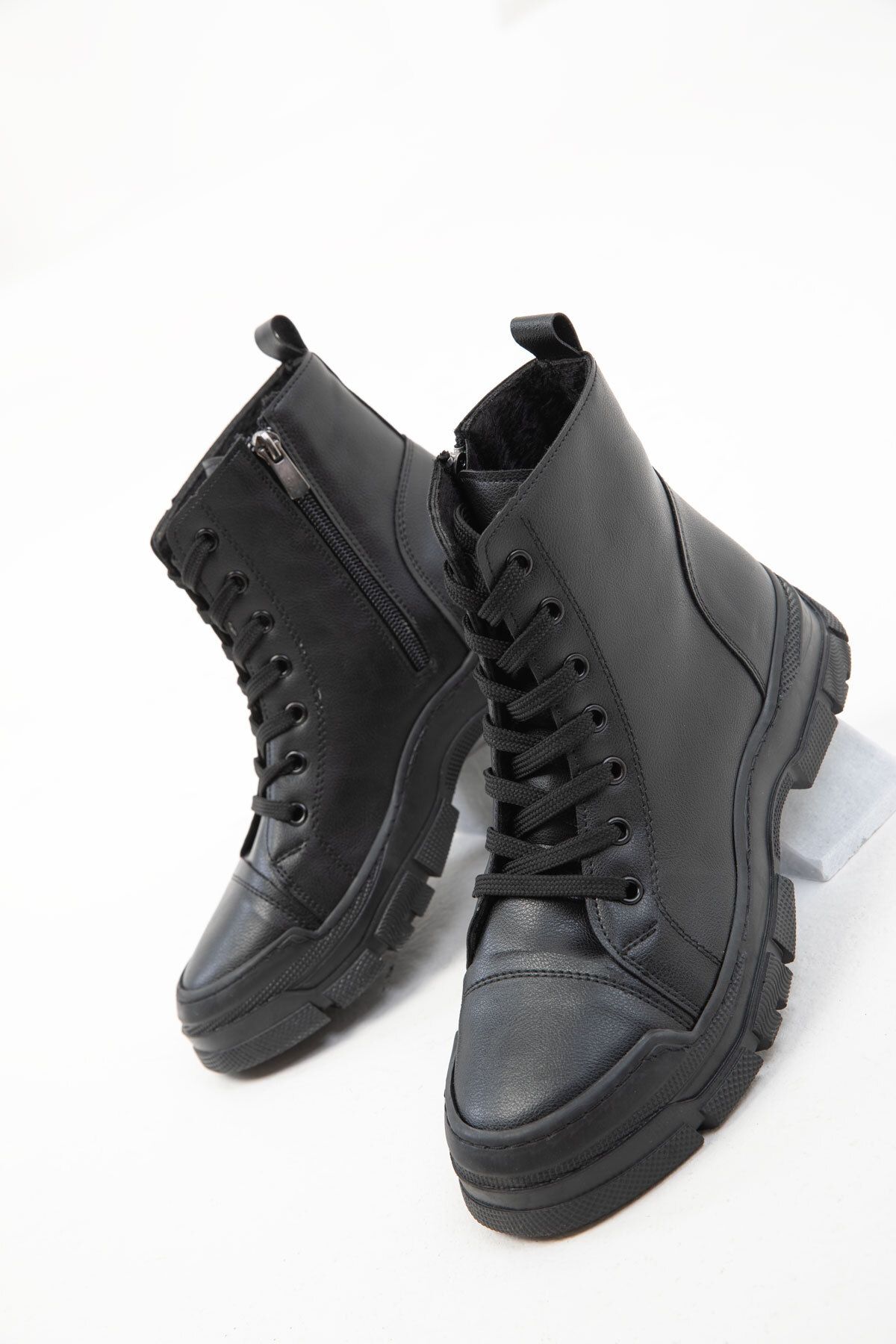 Siyah Kadın Bot & Bootie 19916 - 2