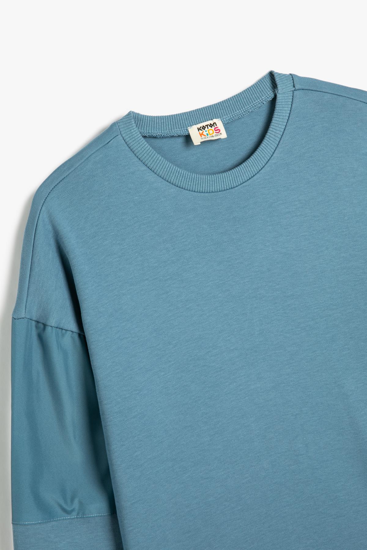 سویشرت پسرانه آبی Koton | 5WKB10303TK اورجینال - تصویر 3