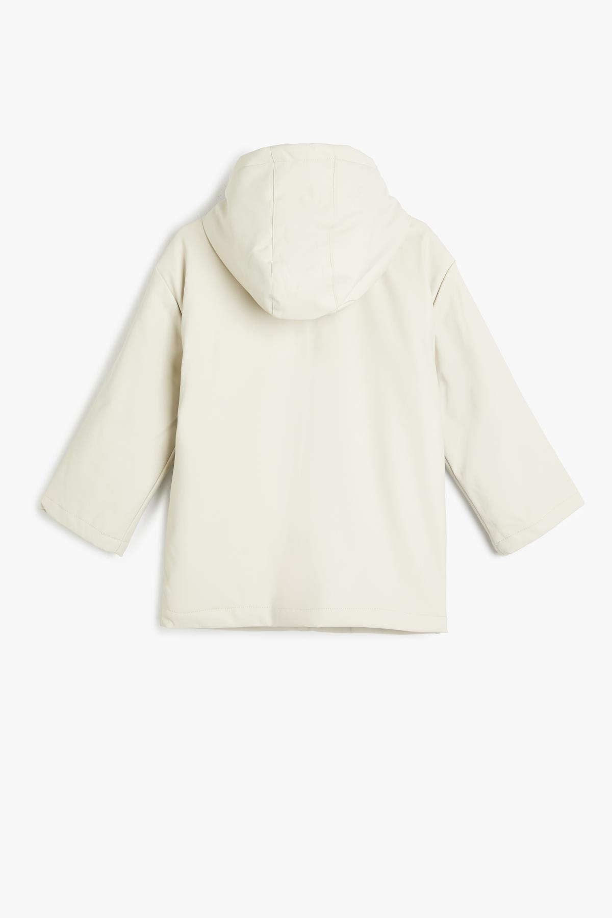 Koton Ekru Kız Çocuk Kaban 5WKG00005AW fotoğrafı 2 (önizleme)