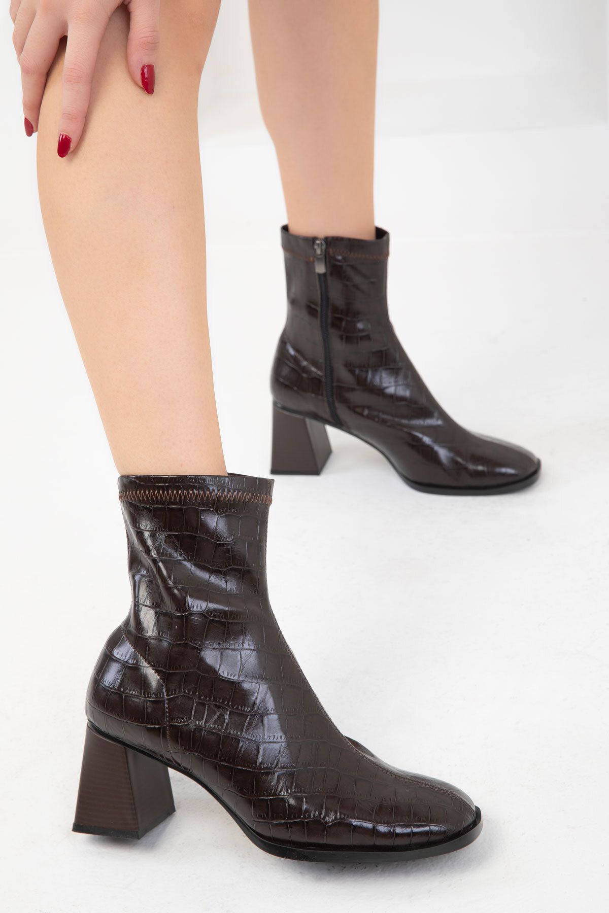 SOHO-Krako Γυναικείες Μπότες - Καφέ 19962 Model Bootie 3