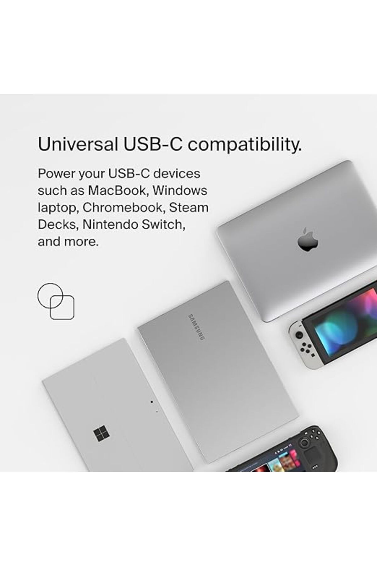 Belkin-Connect 100W Usb-C Core Gan Power Adapter - Fast Charging, Universal Compatibility 2