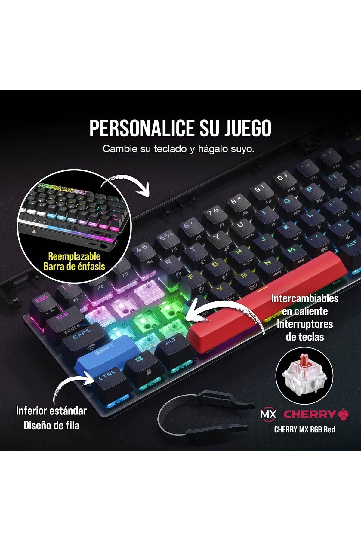 Corsair-K70 Pro Mini Wireless Rgb 60% Mechanical Gaming Keyboard 7