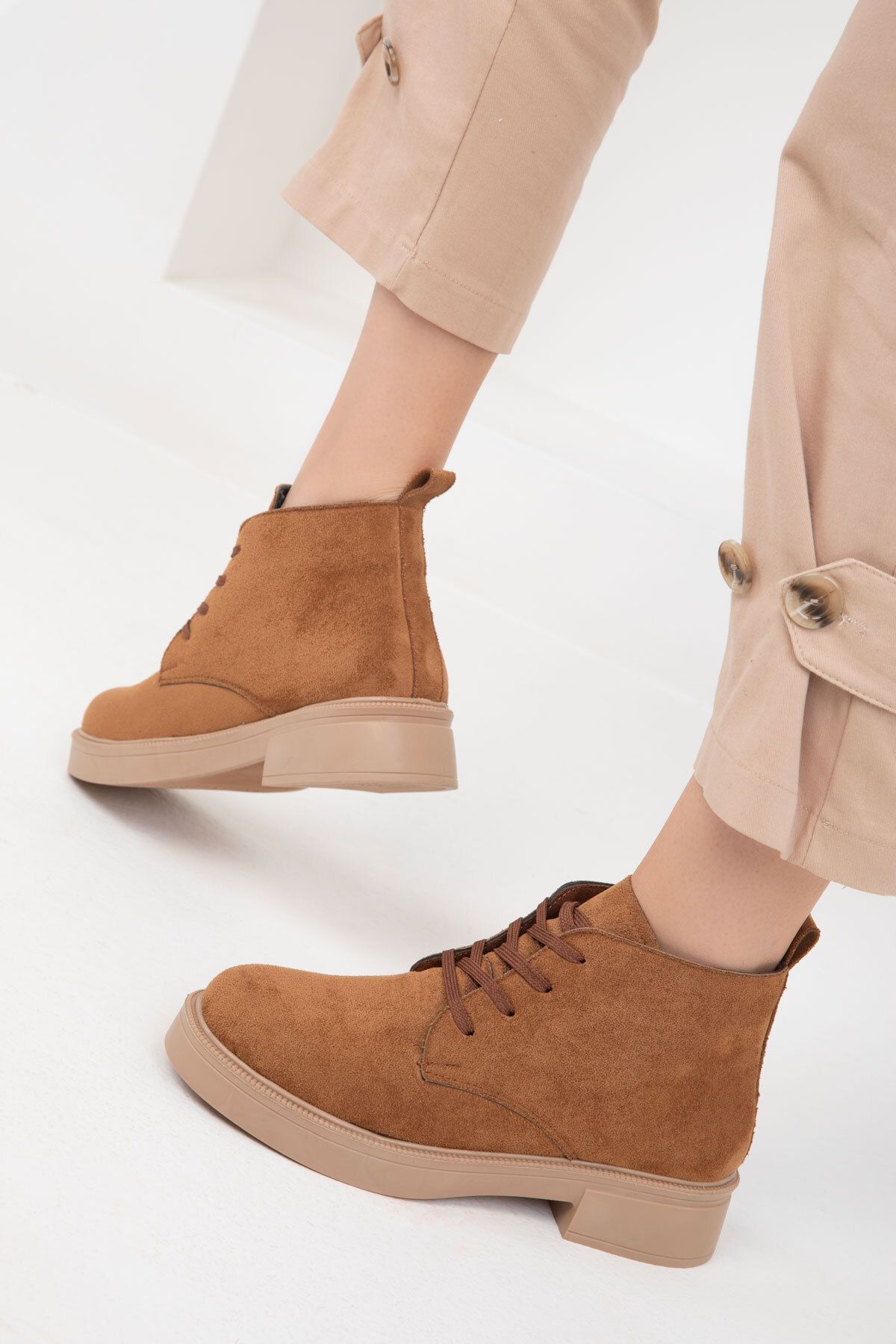 SOHO-Tan Suede dámské boty a botičky 18349 3