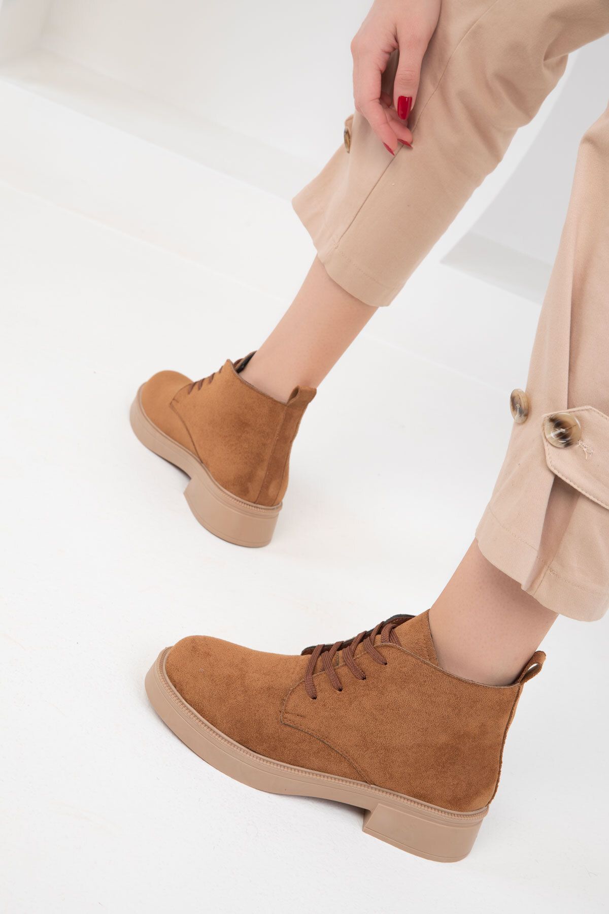 SOHO-Tan Suede dámské boty a botičky 18349 5