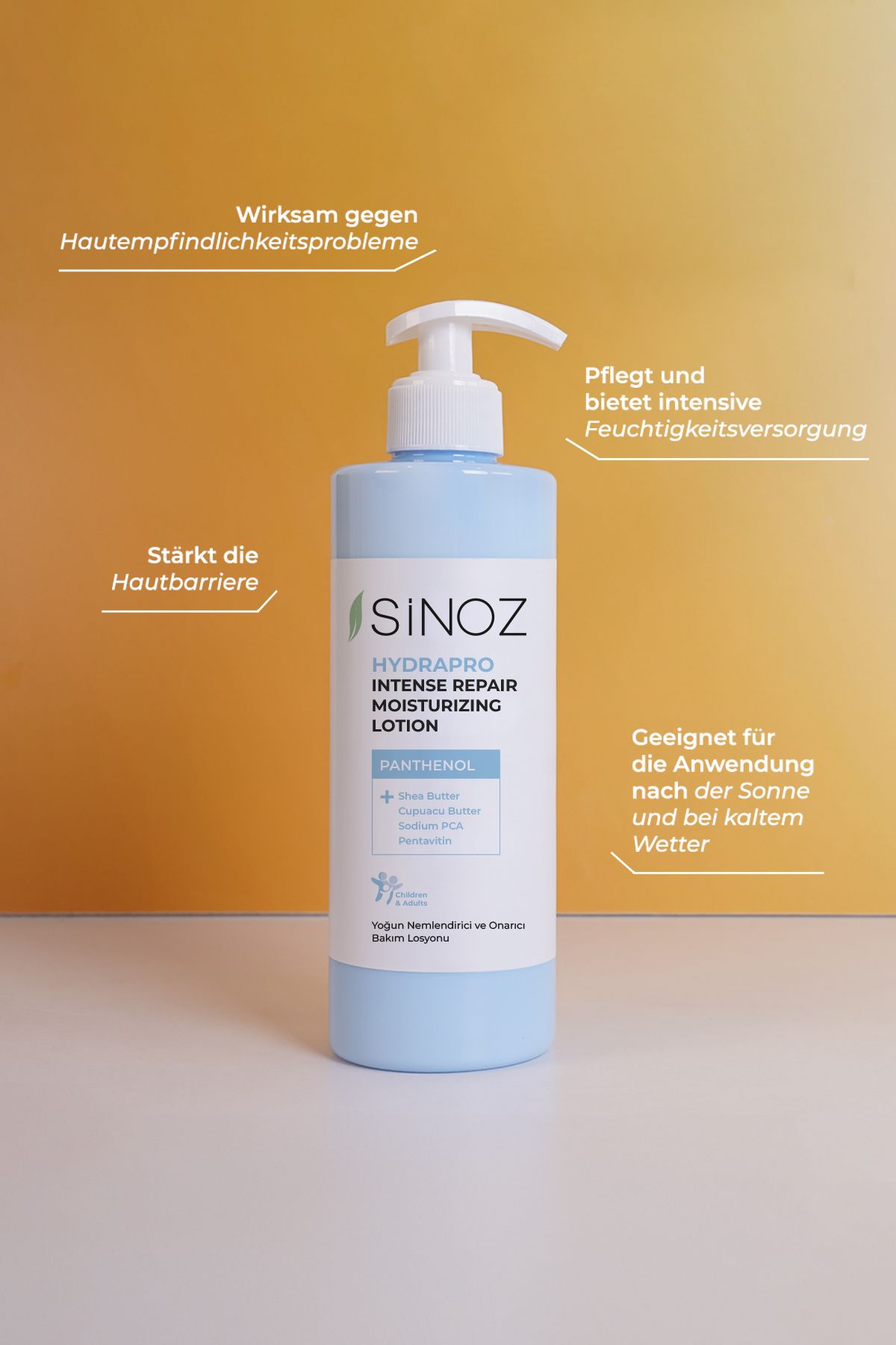 SİNOZ-Sinoz Intensive feuchtigkeitsspendende und reparierende Pflegelotion 400 ml 3