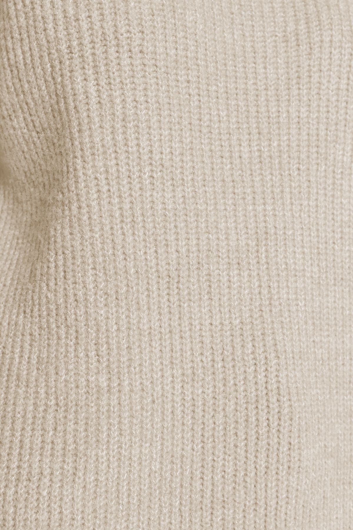 Edit by Trendyol-Ecru Soft Textured Turtleneck Basic Knitwear Sweater Tedaw25Ak00015 5