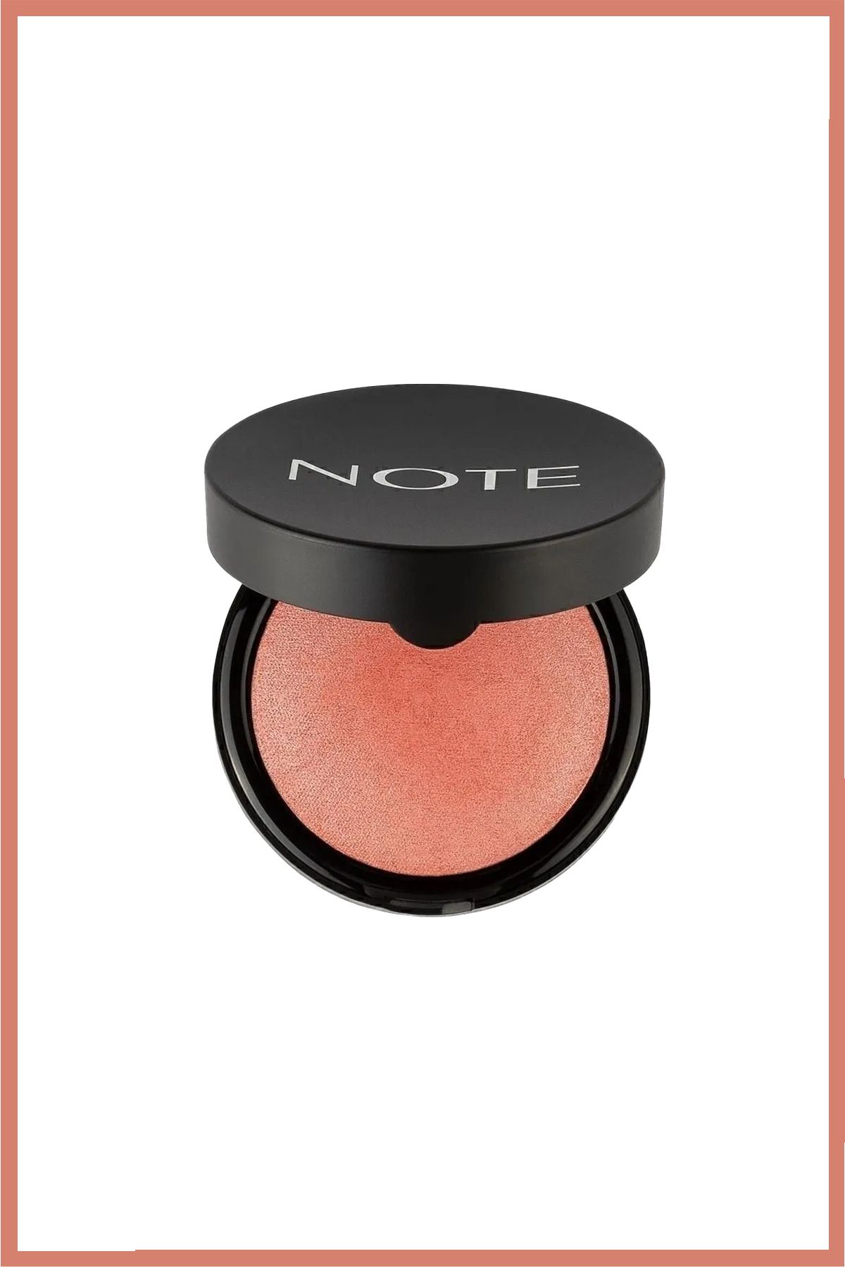 NOTE-06 Hot Rose - Glittering Baked Baked Blusher Powder Blush 3