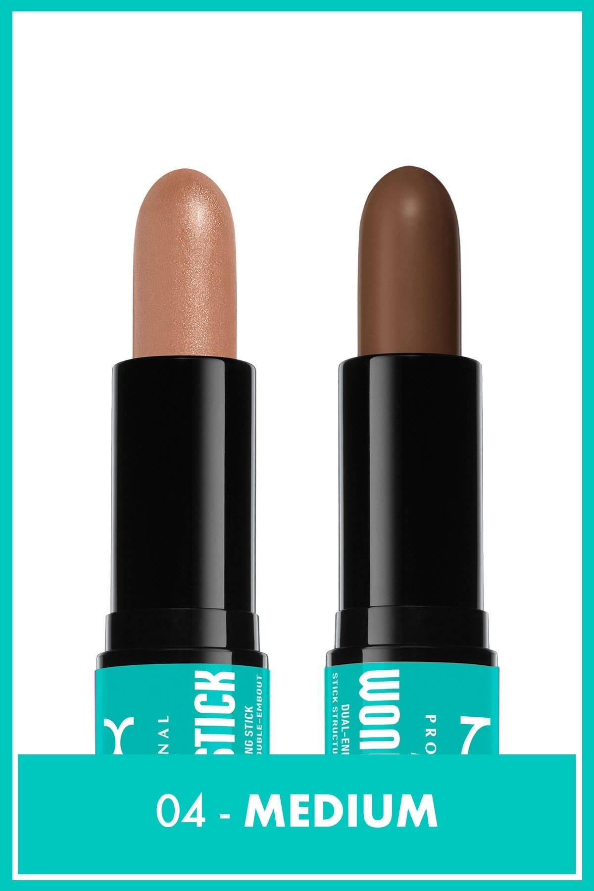 واندر استیک دو طرفه کرم کانتور و هایلایت استیک - متوسط NYX Professional Makeup