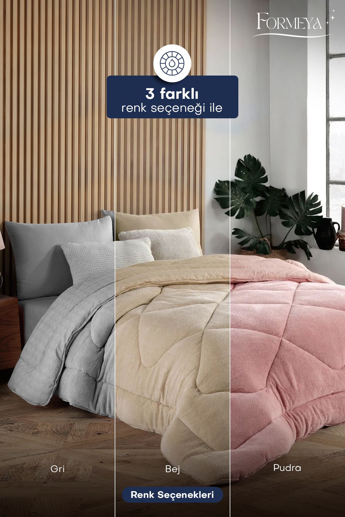 Formeya-Luxuriöse graue King-Size-Wellsoft-Steppdecke – doppelseitig 6